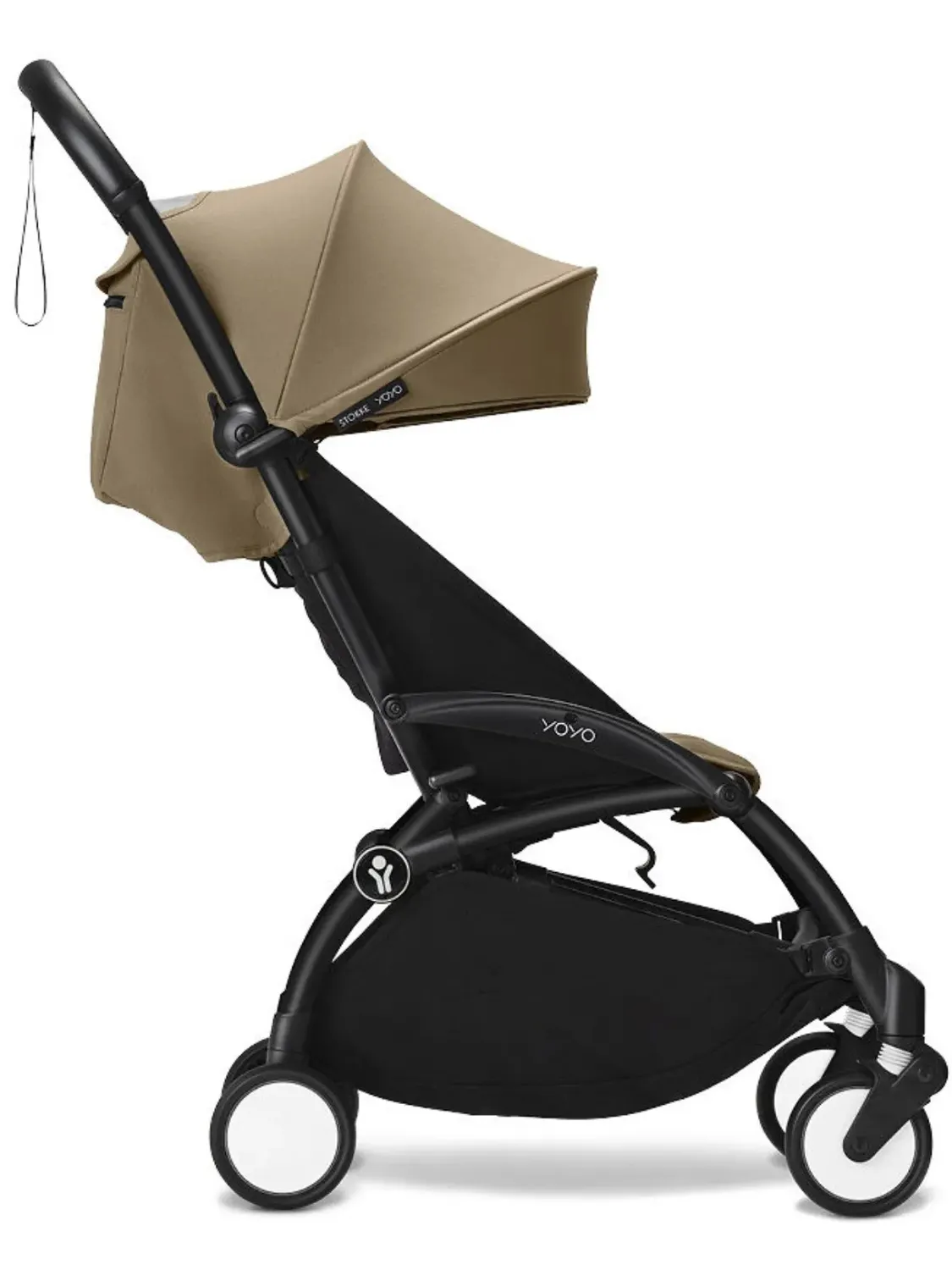 Коляска 2 в 1 Stokke YOYO3 shell, кофейный (toffee), рама черная. Изображение 13