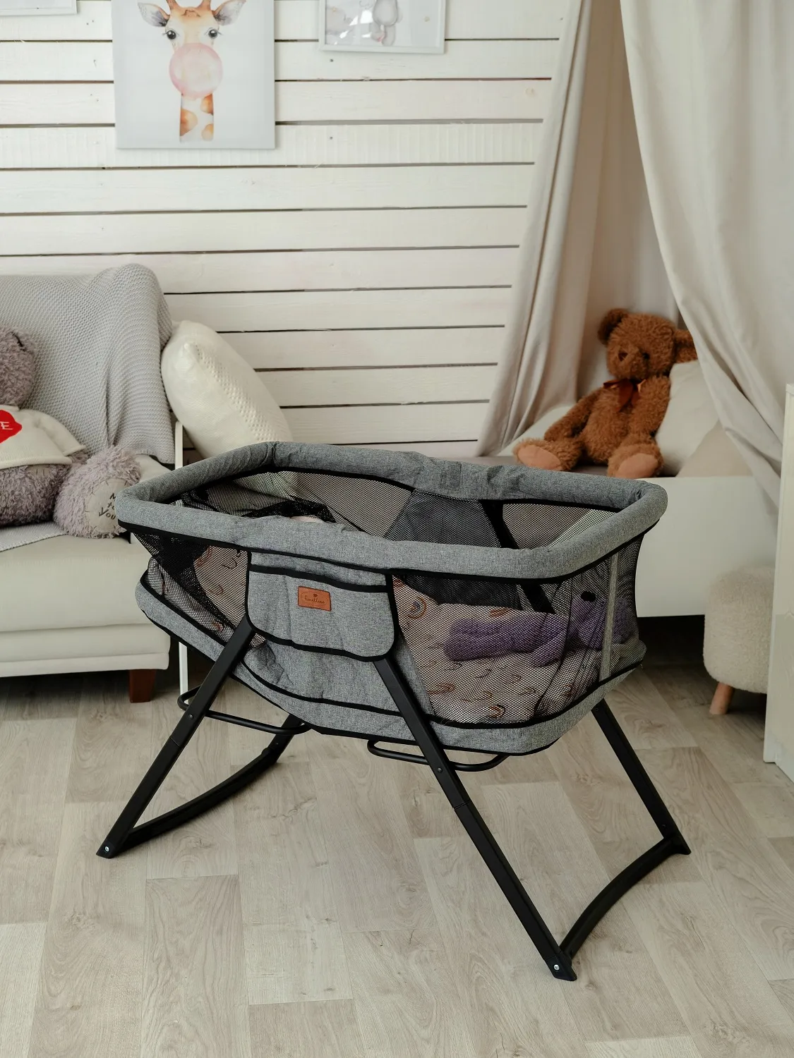 Промонабор Fiorellino: Пеленальный стол с матрасиком + Колыбель приставная