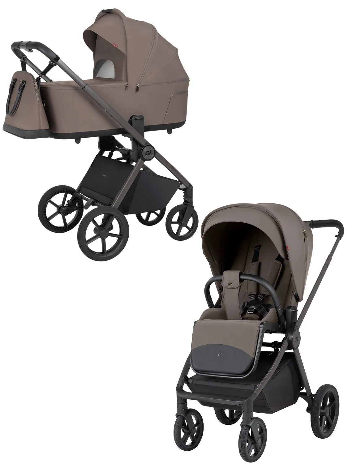 Коляска 2 в 1 CARRELLO Ultra F CRL-6557, коричневый (sugar brown). Изображение 1
