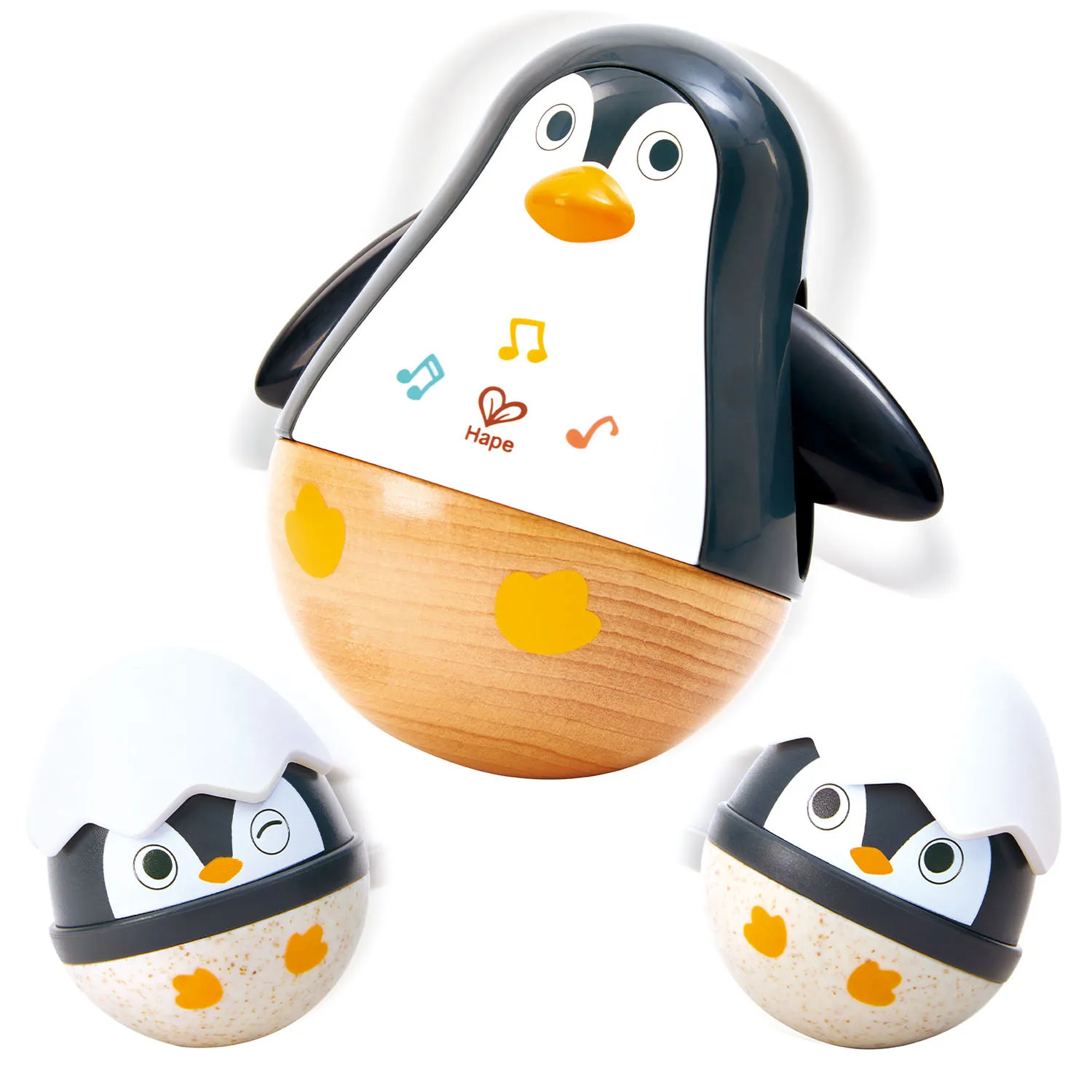 Набор неваляшек HAPE «Малышам» Семья пингвинов E0136_HP