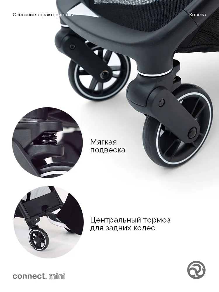 Коляска прогулочная для двойни Bumprider Connect.mini