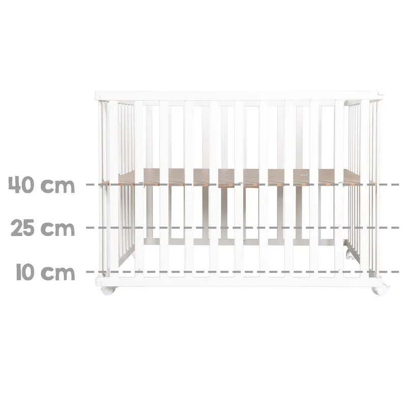 Детский квадратный манеж Roba 100х100 с бампером