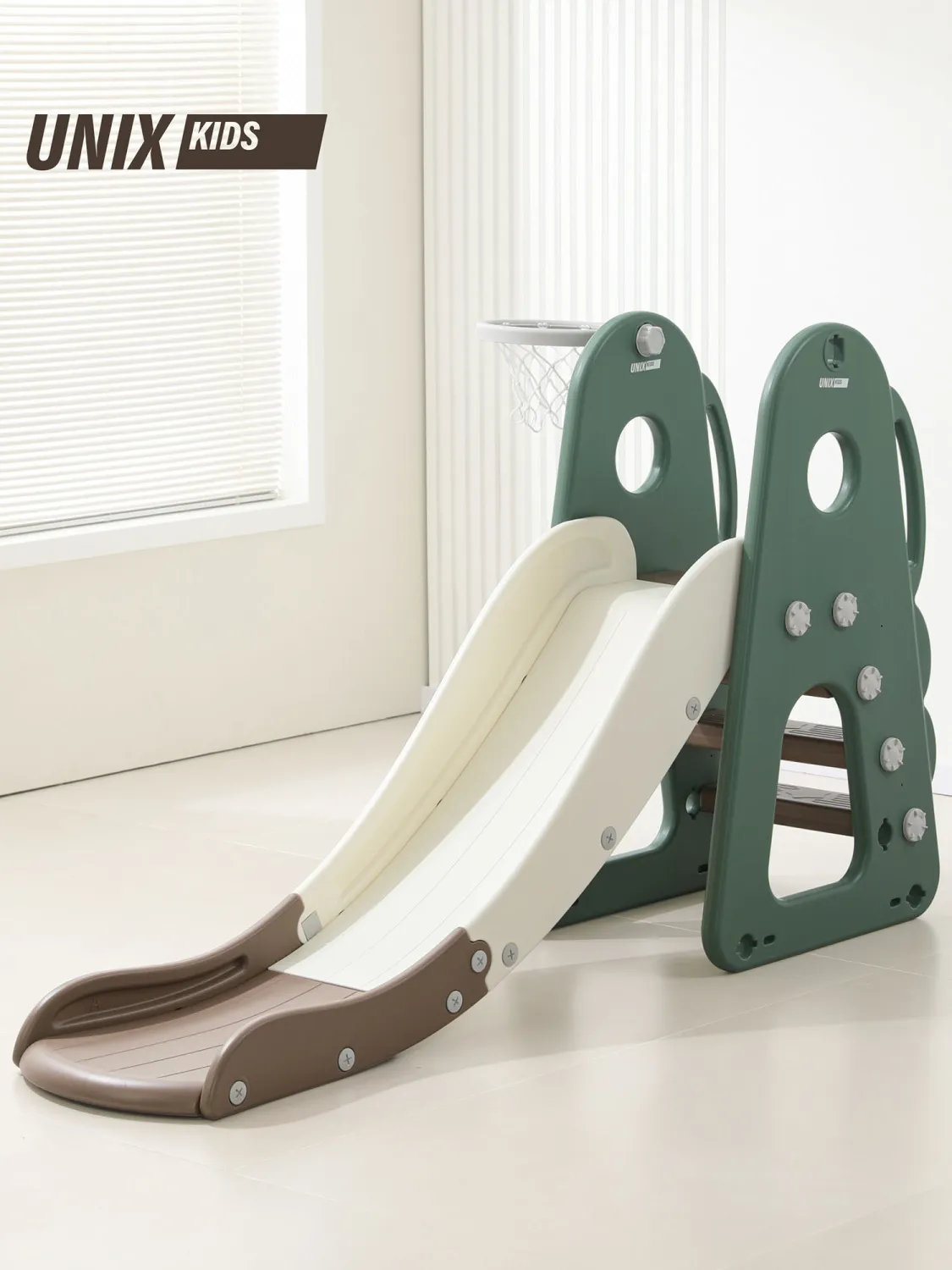 Горка UNIX Kids Dino 160 cм Green PPSLDINO160GR
