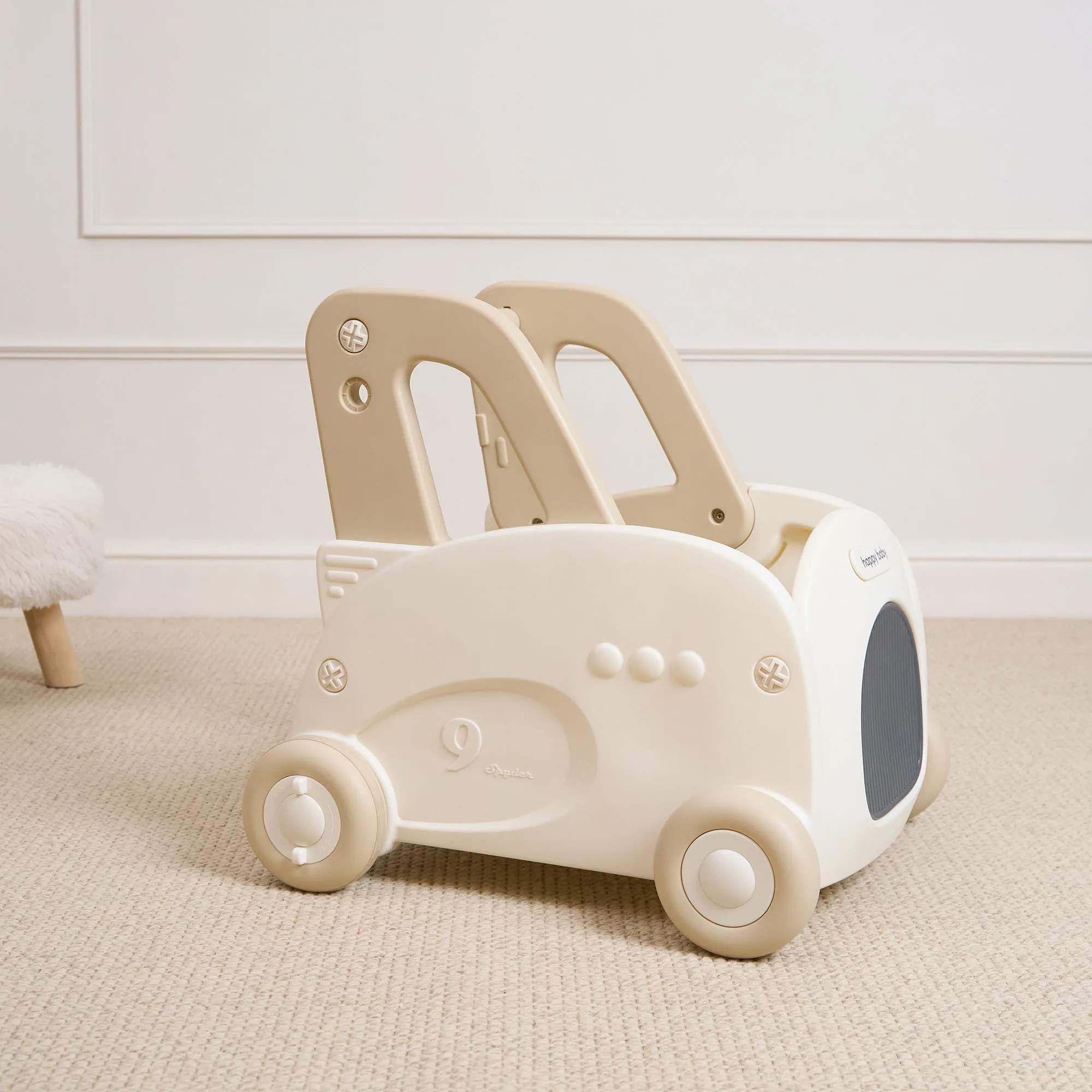 Игрушка-каталка Happy Baby VROOMY «ВРУМИ» milky 331958