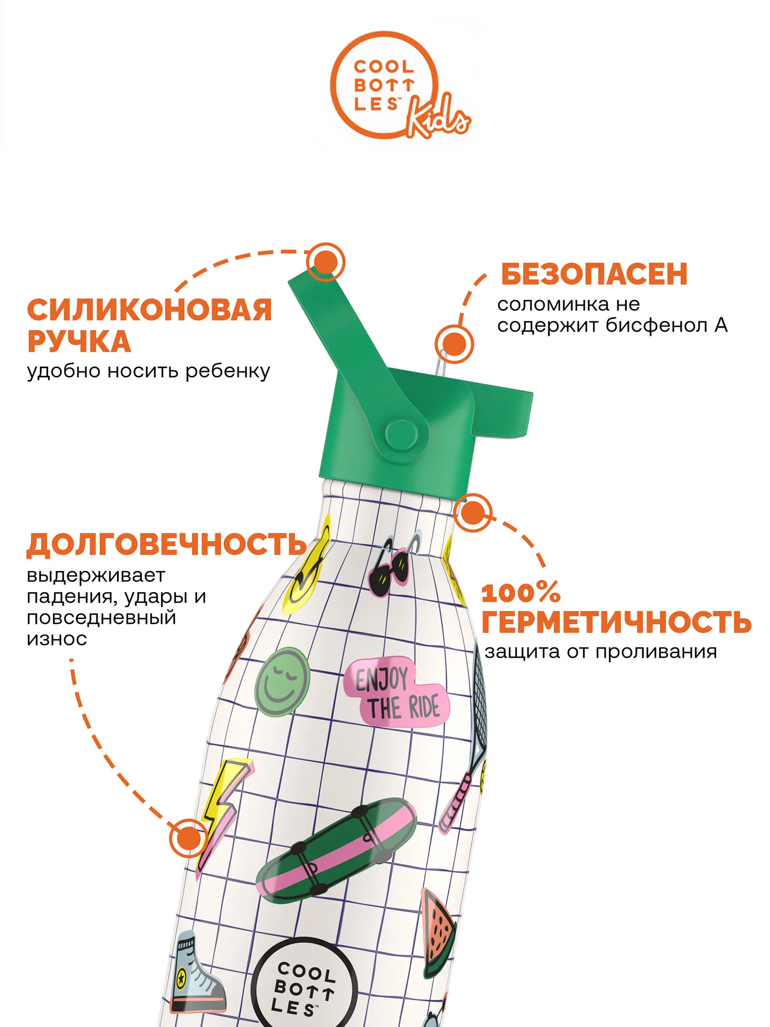 Термос–термобутылка Cool Bottles Kids Play Mode 500 мл