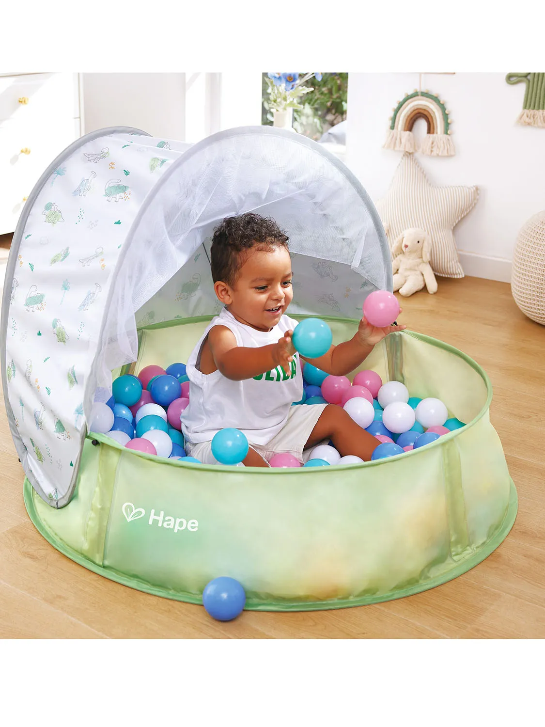Бассейн сухой детский HAPE «Пляж» с тентом E4108_HP
