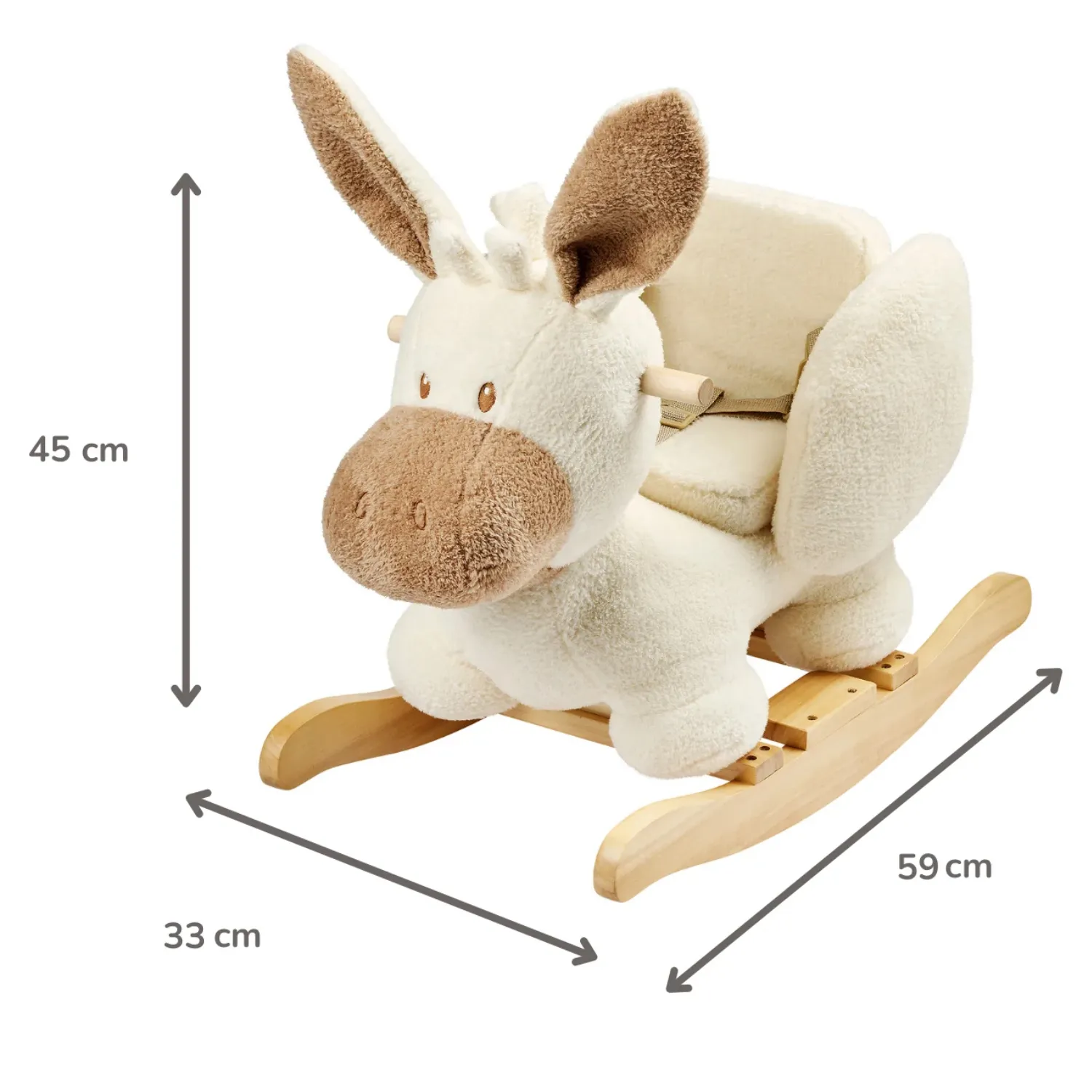 Качалка детская Nattou TEDDY Ослик ecru 544092