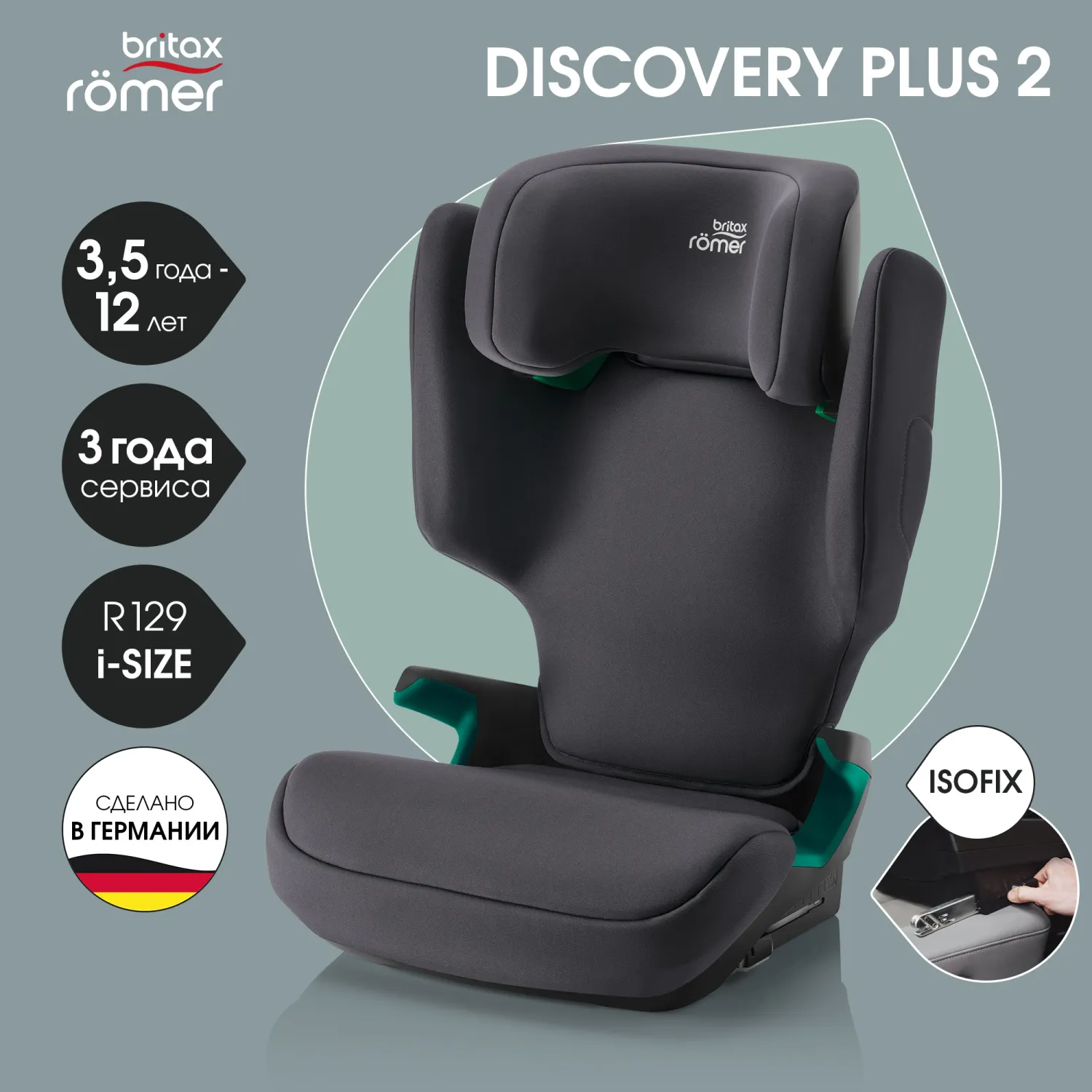 Автокресло 2/3 Britax Roemer Discovery Plus
