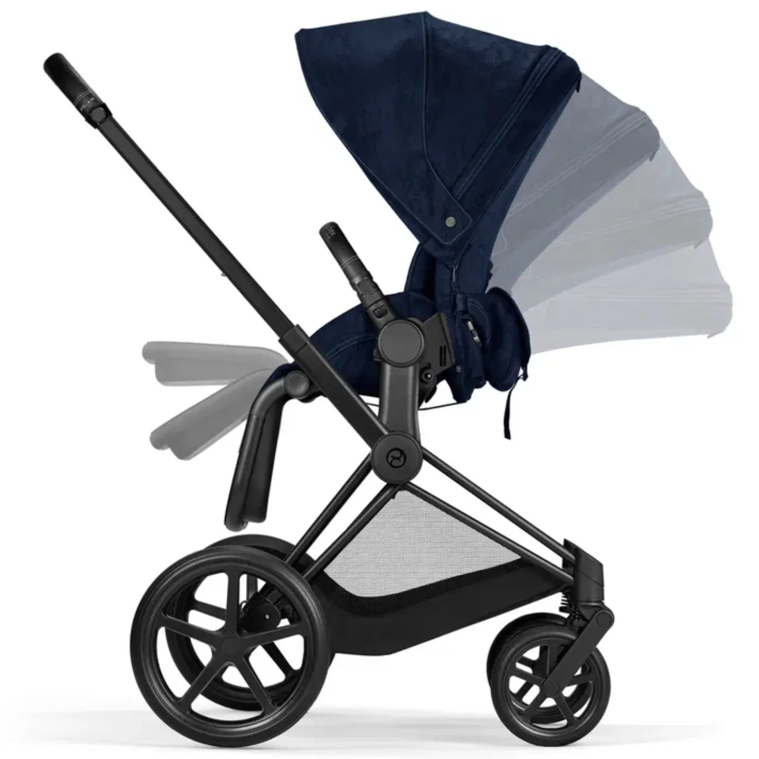 Коляска 2 в 1 Cybex PRIAM IV FE Rebellious Luxury /Matt Black