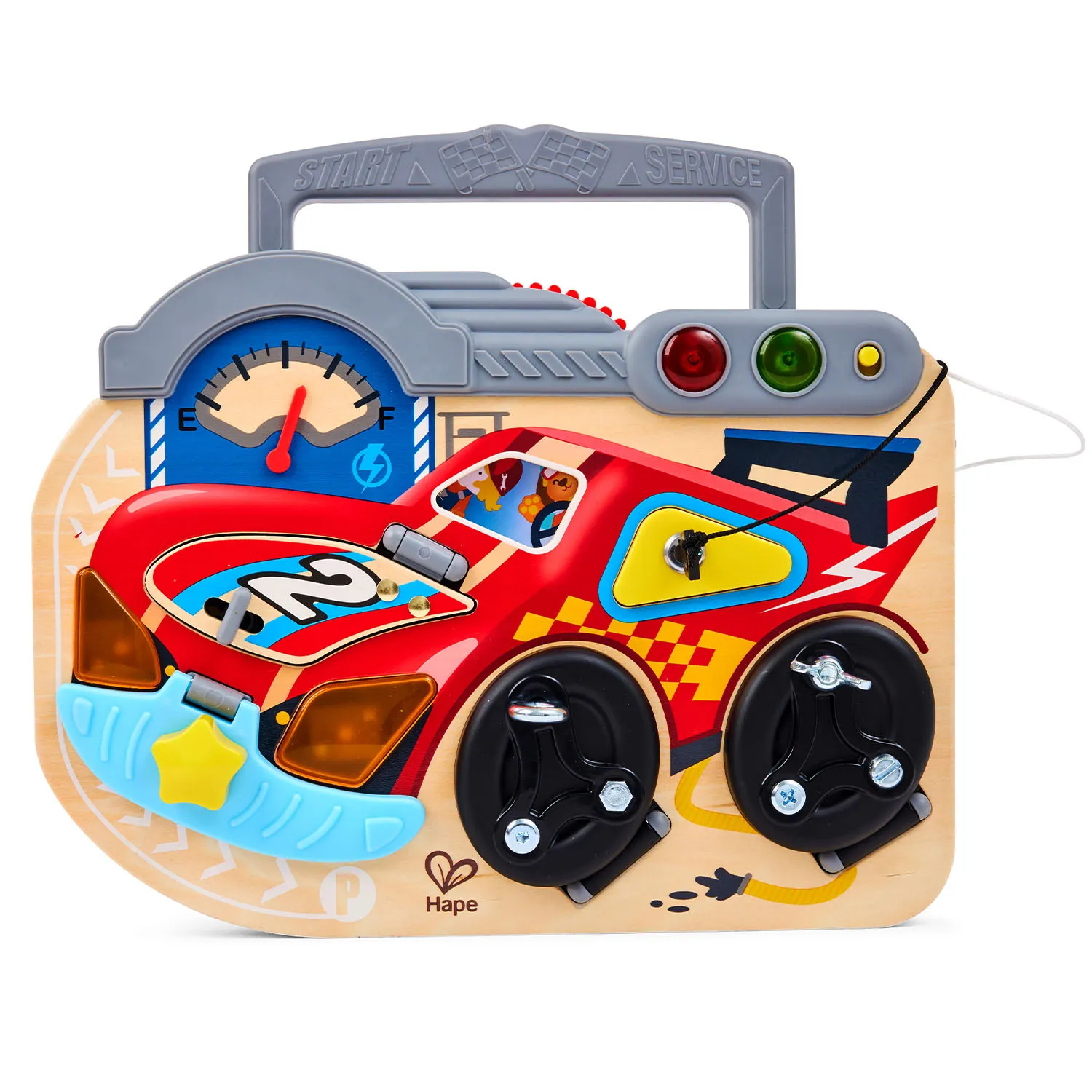 Игрушка HAPE развивающий бизиборд «Маленький гонщик» E1120_HP