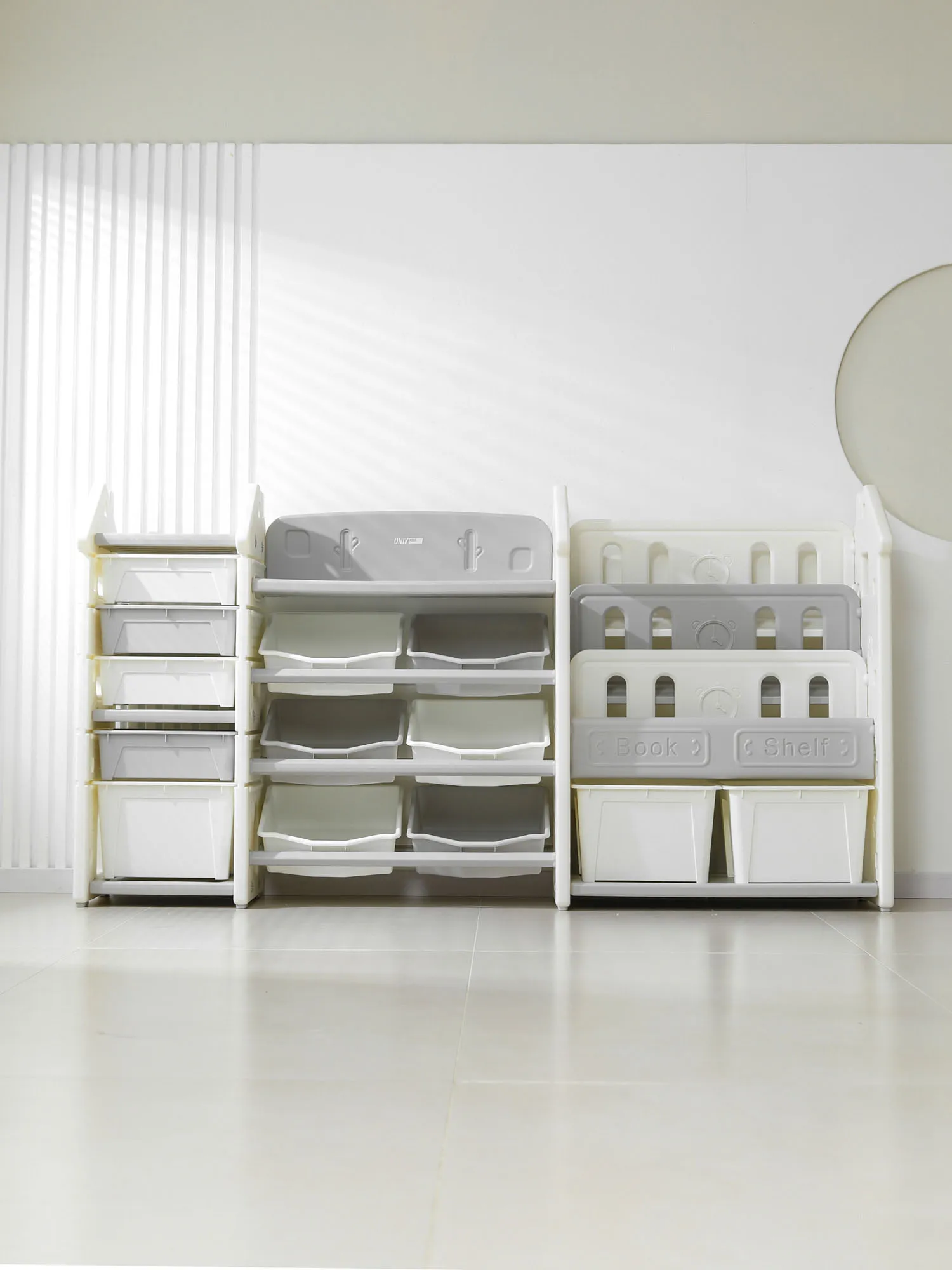 Стеллаж UNIX Kids для игрушек и книг