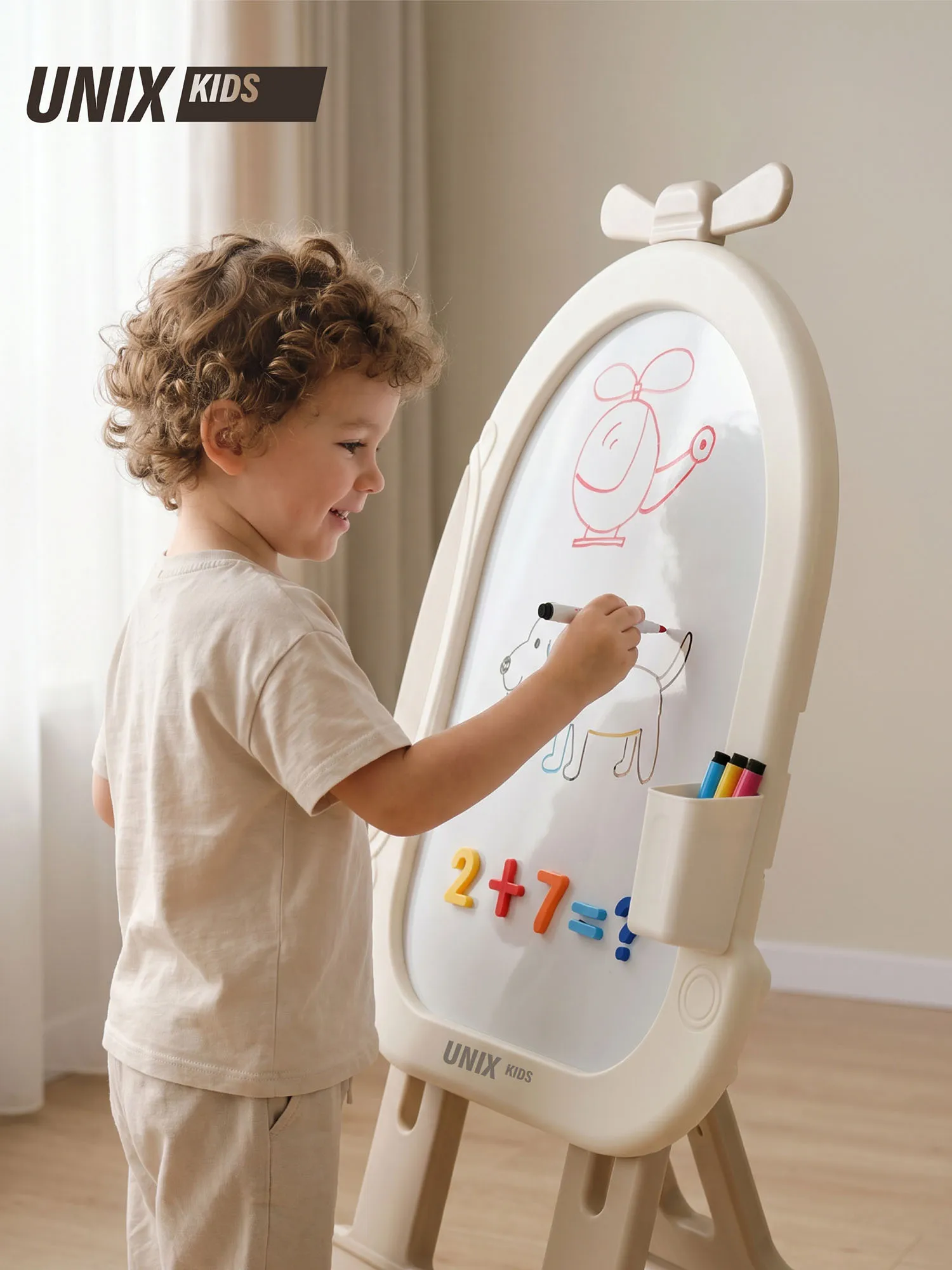 Мольберт UNIX Kids Helicopter Бежевый (Camel) PDBBASICCL. Изображение 2