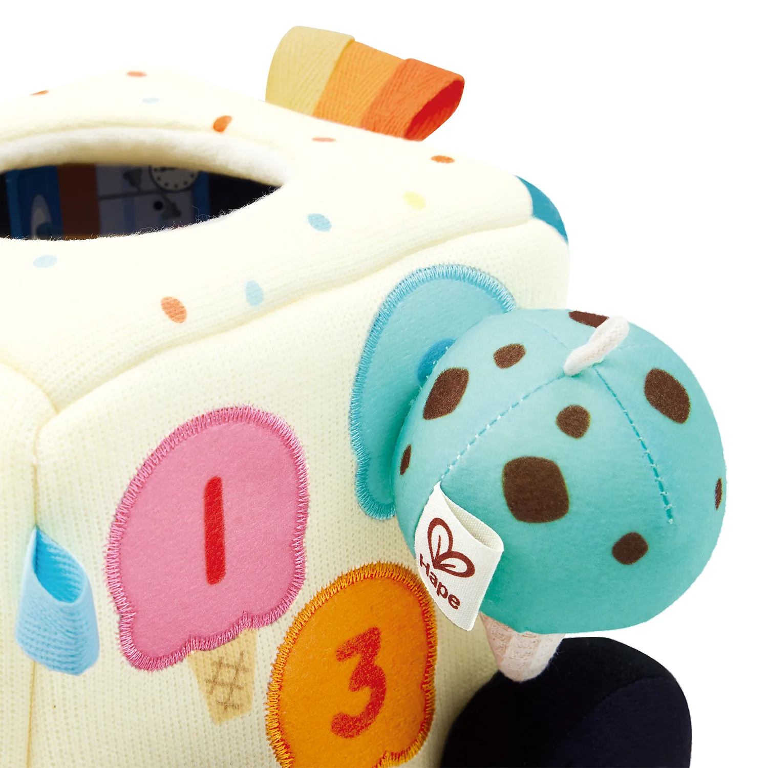 Игрушка HAPE для малышей  «Машинка» плюшевая Фургон мороженщика E0075_HP