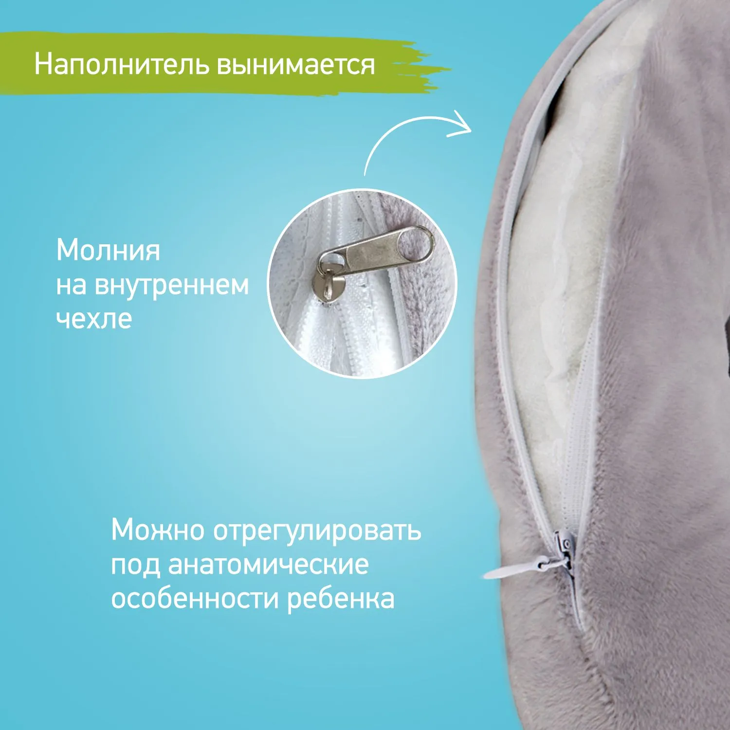 Подушка дорожная Roxy-Kids с 2 лет