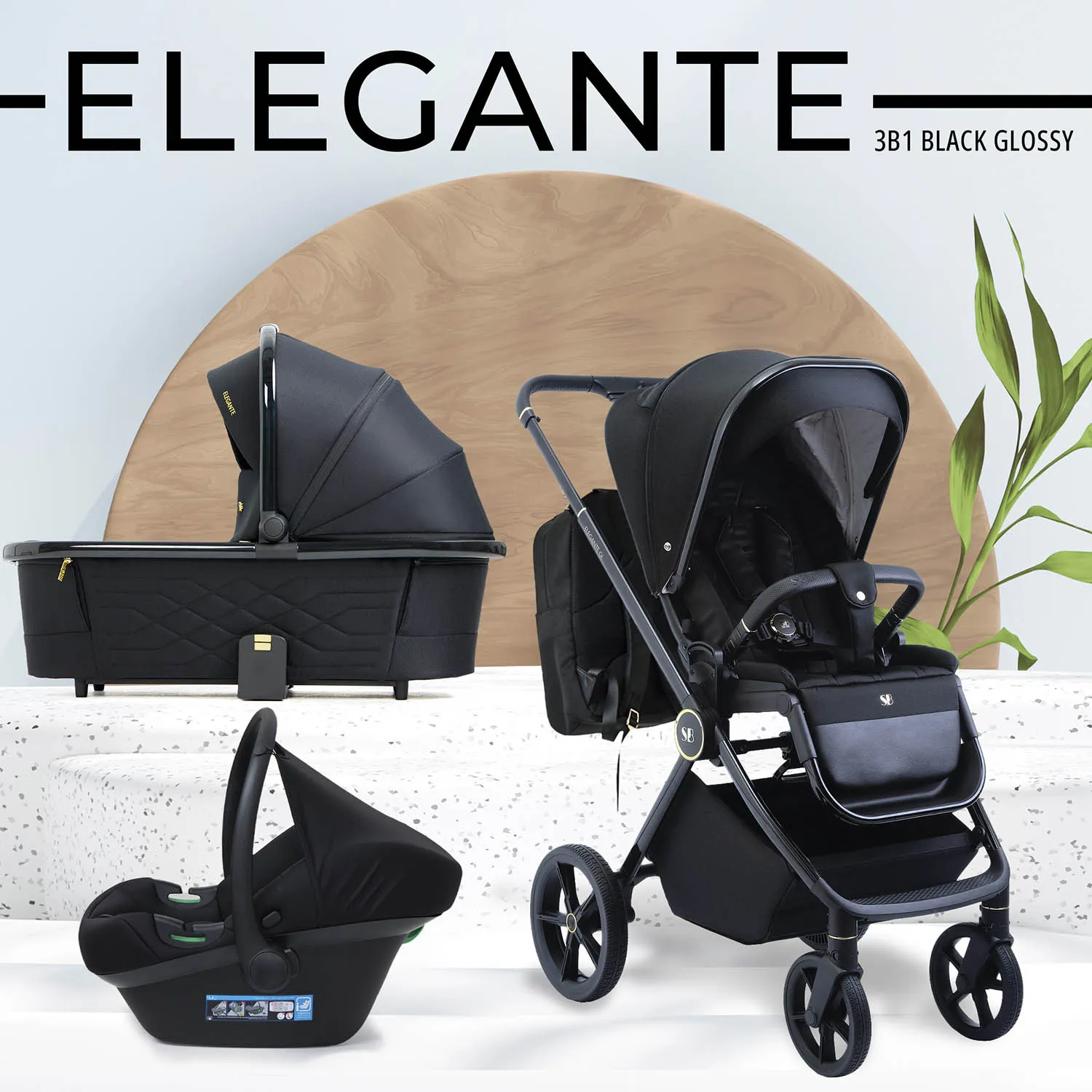 Коляска 3 в 1 Sweet Baby Elegante GL