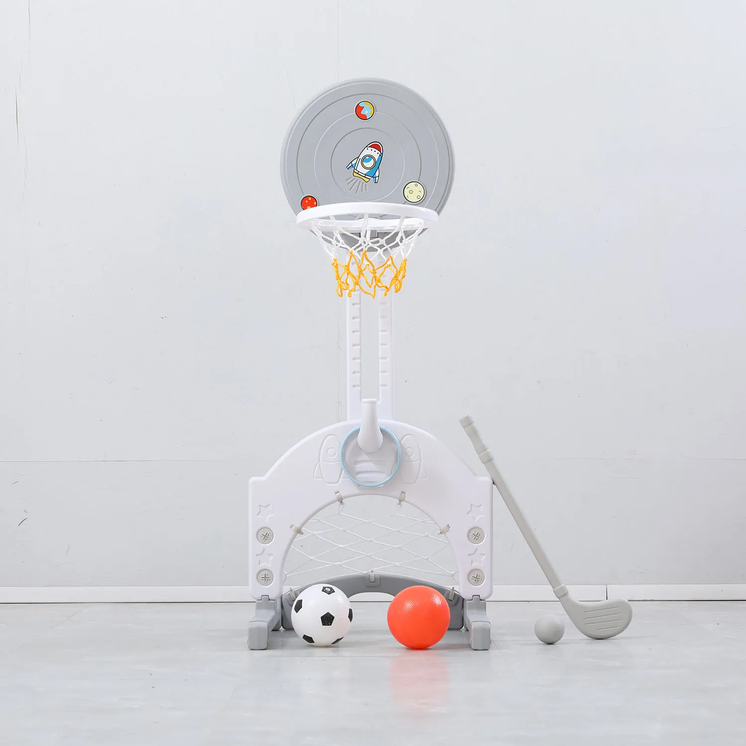 Стойка баскетбольная UNIX Kids Space Grey PPBSGRY