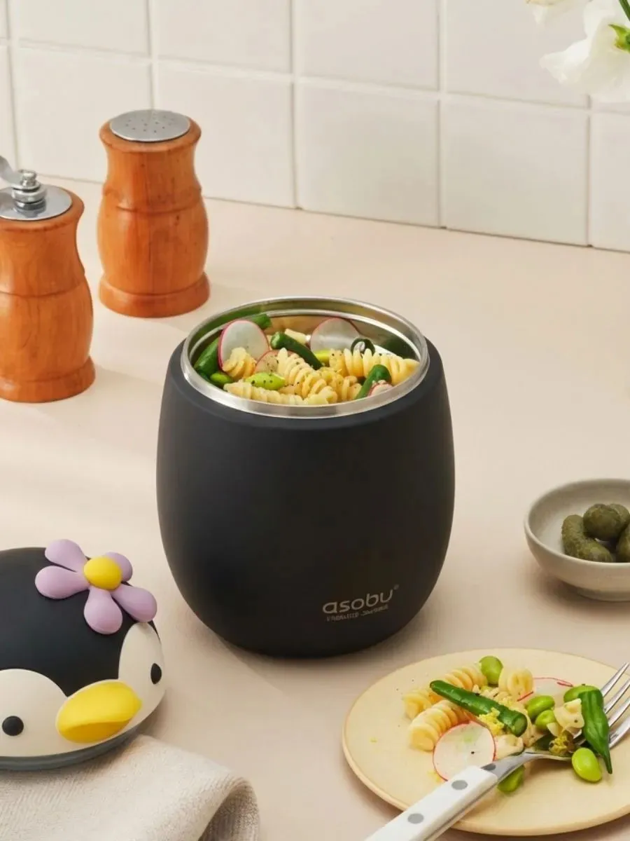 Термоконтейнер Asobu для еды Foodie 600 мл пингвин 75229. Изображение 11