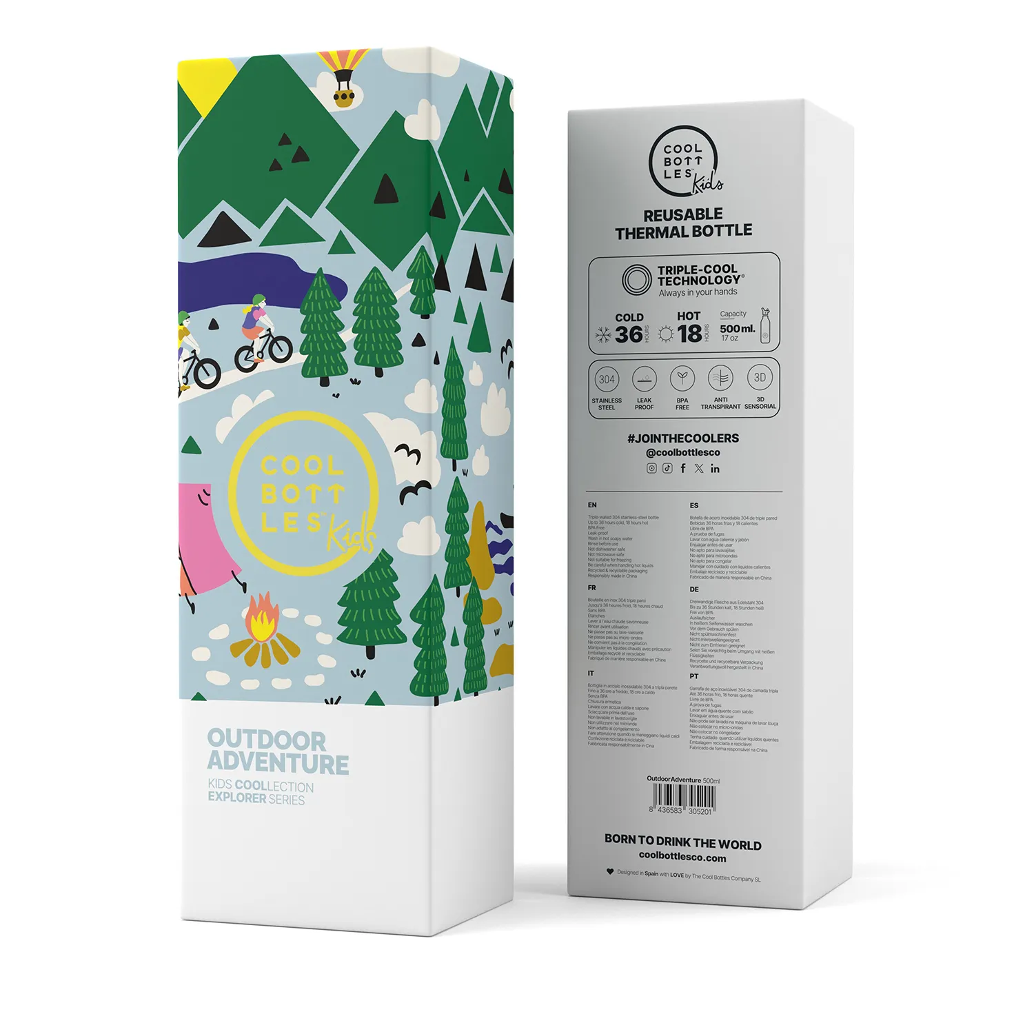 Термос–термобутылка Cool Bottles Kids Outdoor Adventure 500 мл
