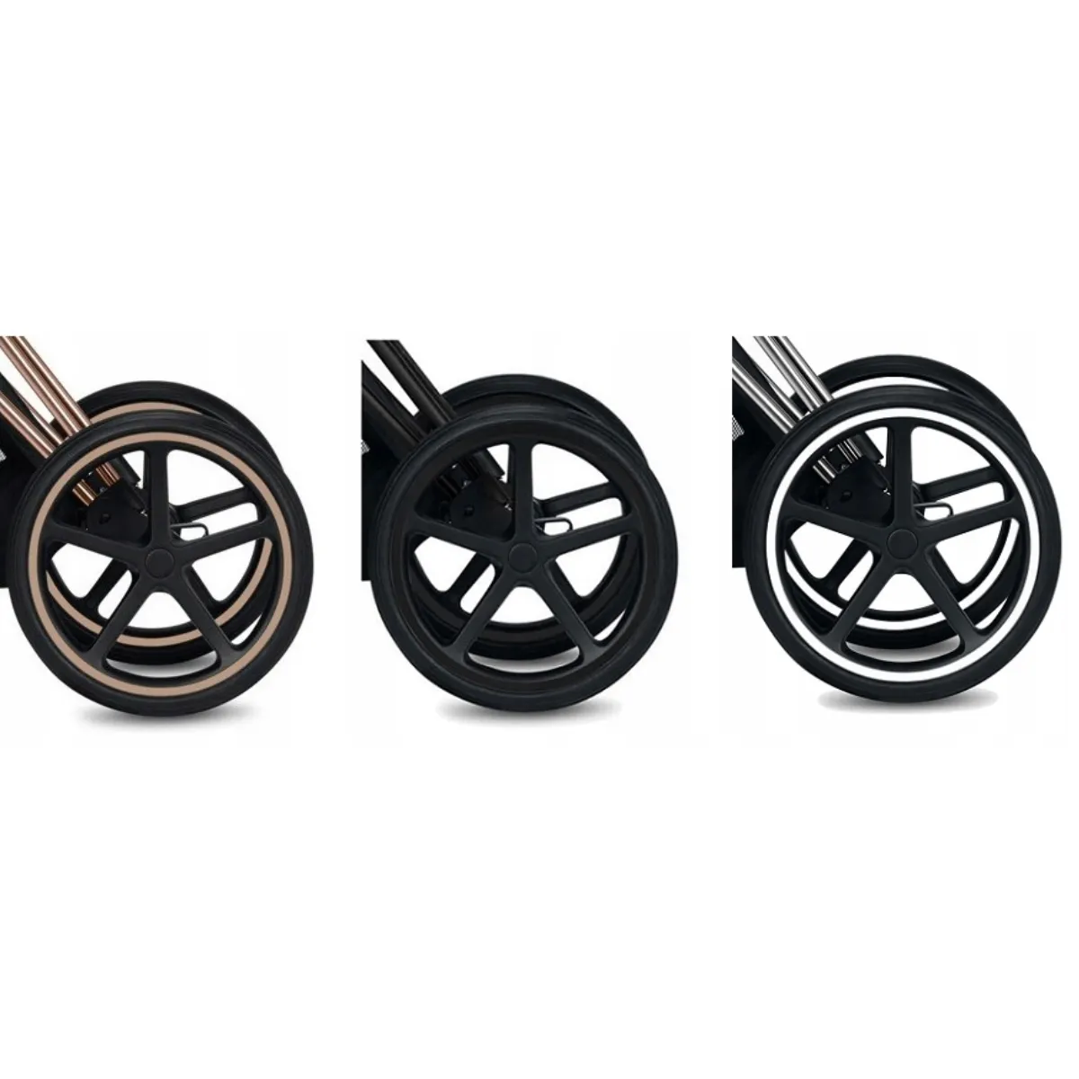 Комплект передних колес с осью для коляски Cybex Priam