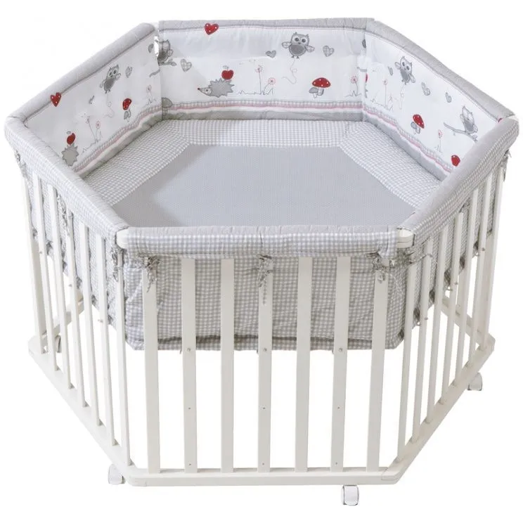 Детский шестиугольный манеж с бампером Roba