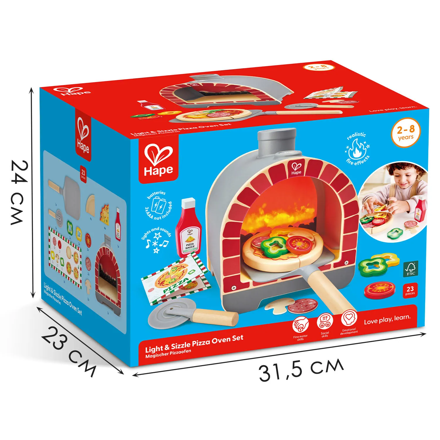 Набор игровой HAPE «Юный повар» Интерактивная печь для пиццы E3236_HP