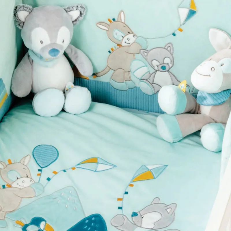 Плед 100х135 см Nattou Tim & Tiloo Лошадка и Волк 498425