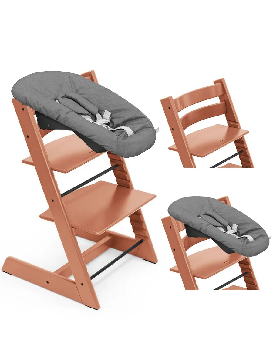 Стульчик растущий для новорожденных Stokke Tripp Trapp бук с сиденьем Newborn