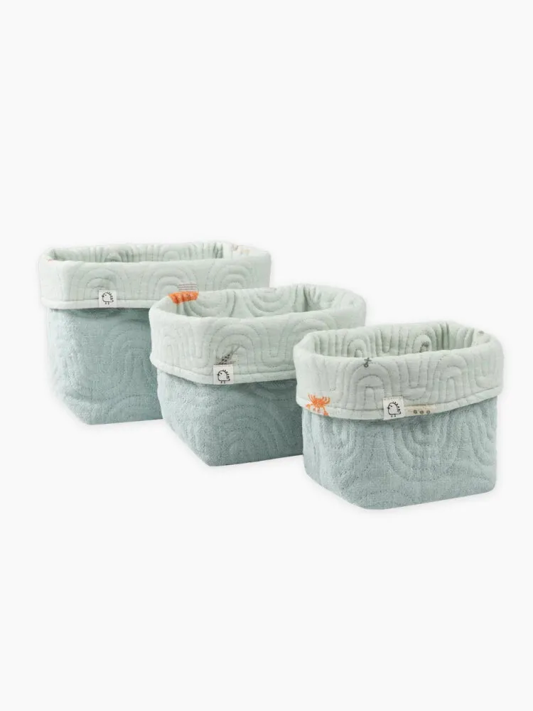 Корзины для хранения BUBA KIDS 3 шт. Тихий океан/Речная вода BKBASK102. Изображение 2