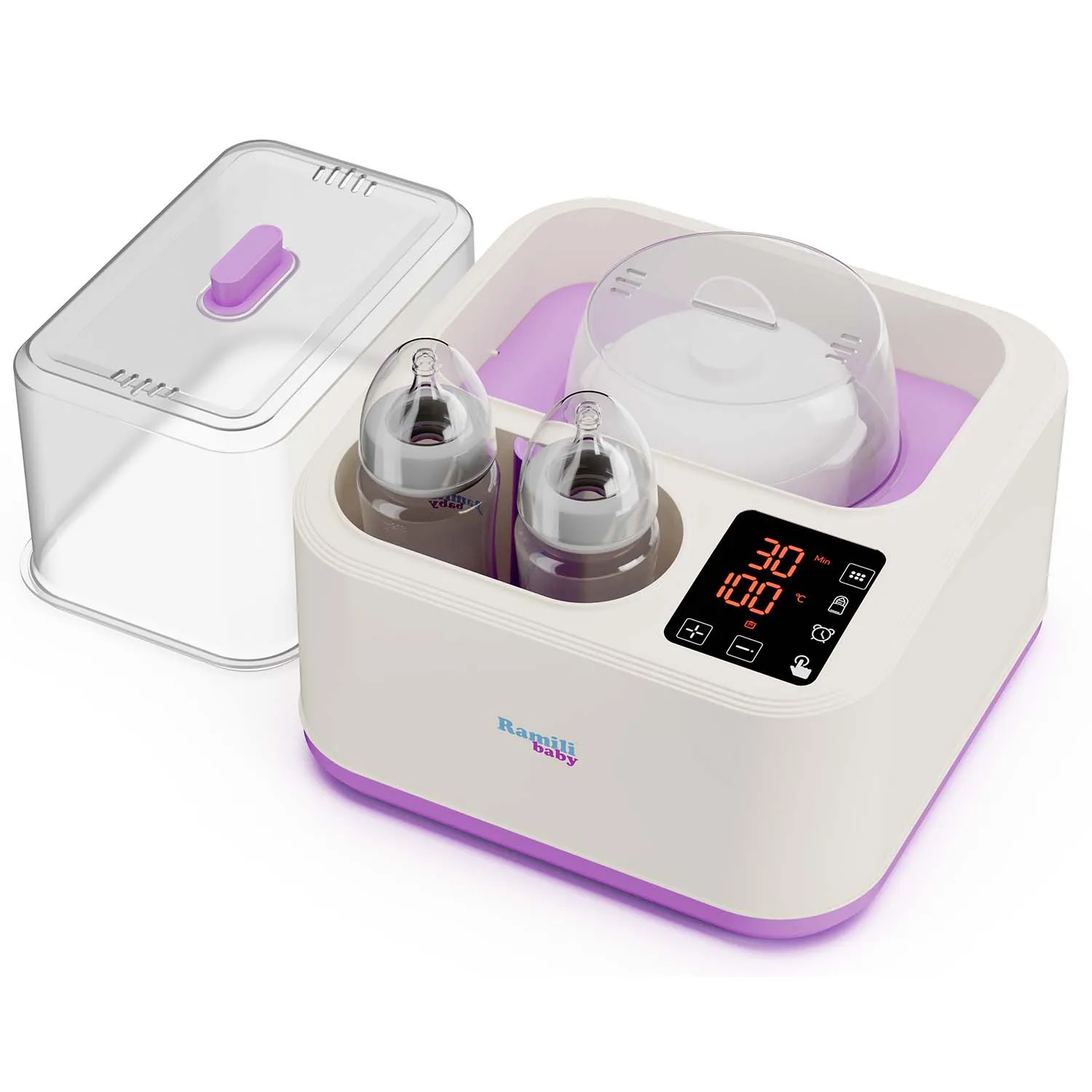 Стерилизатор-подогреватель и пароварка 8-в-1 Ramili Baby BSS300 + горшочек в подарок