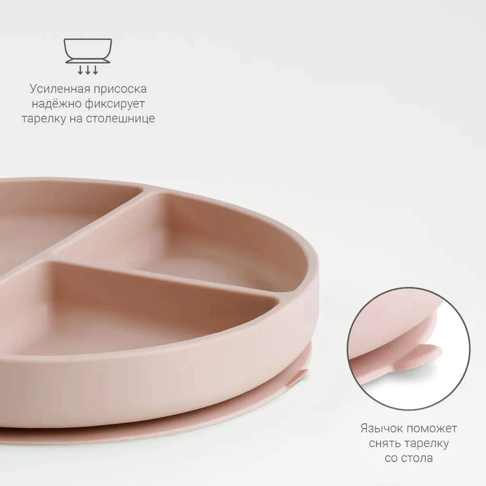 Тарелка edda секционная на присоске
