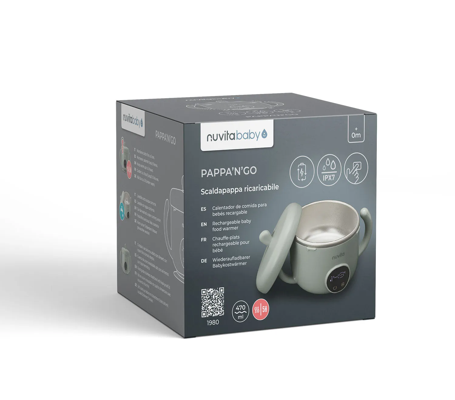 Подогреватель портативный Nuvita для еды 1980 Pappa'n'Go NU-PPFP0022