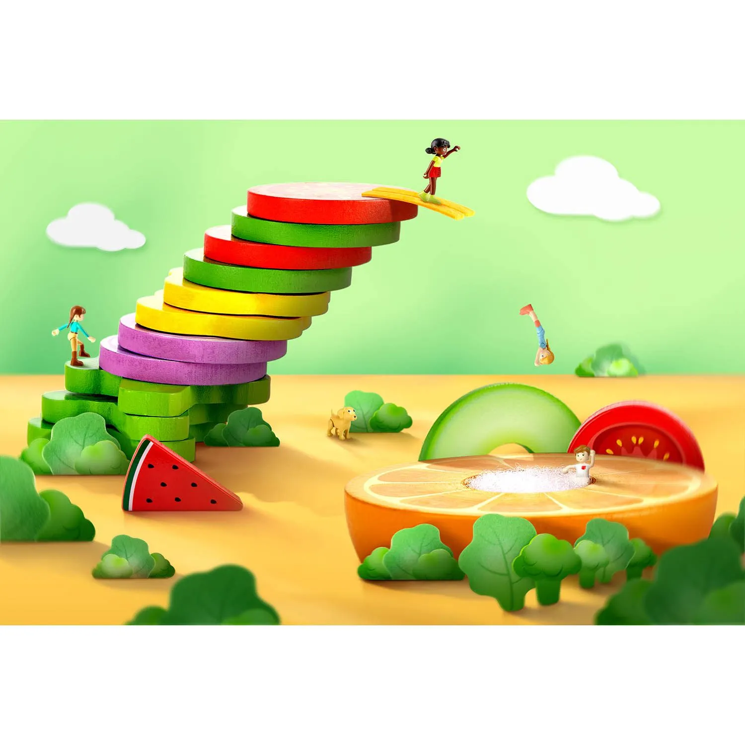 Набор игровой детский HAPE Перфекто Пицца 25 предметов E3173_HP