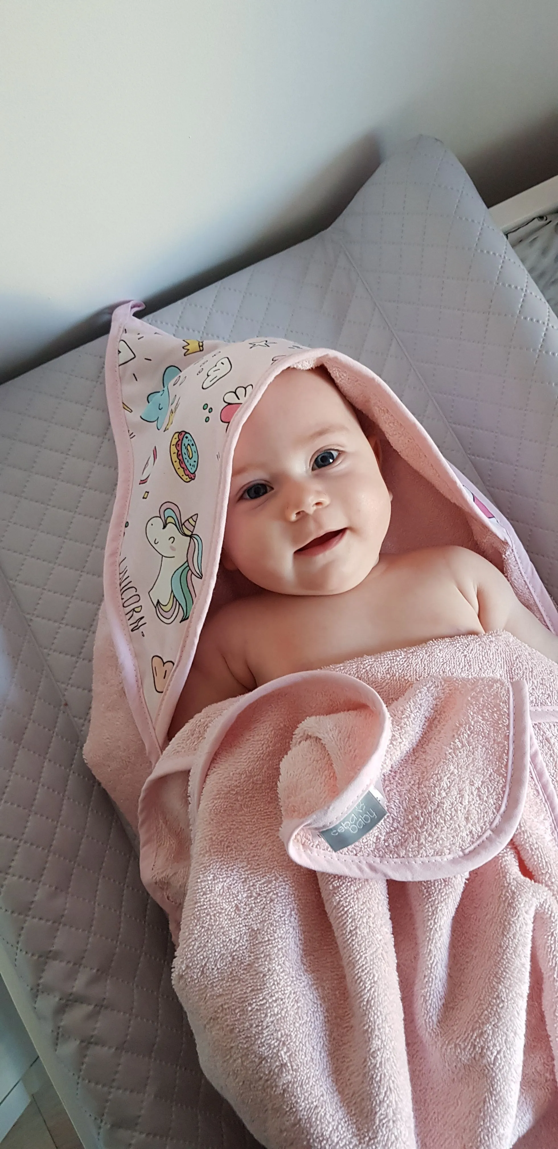 Полотенце-уголок 100% хлопок Ceba Baby 100x100 см