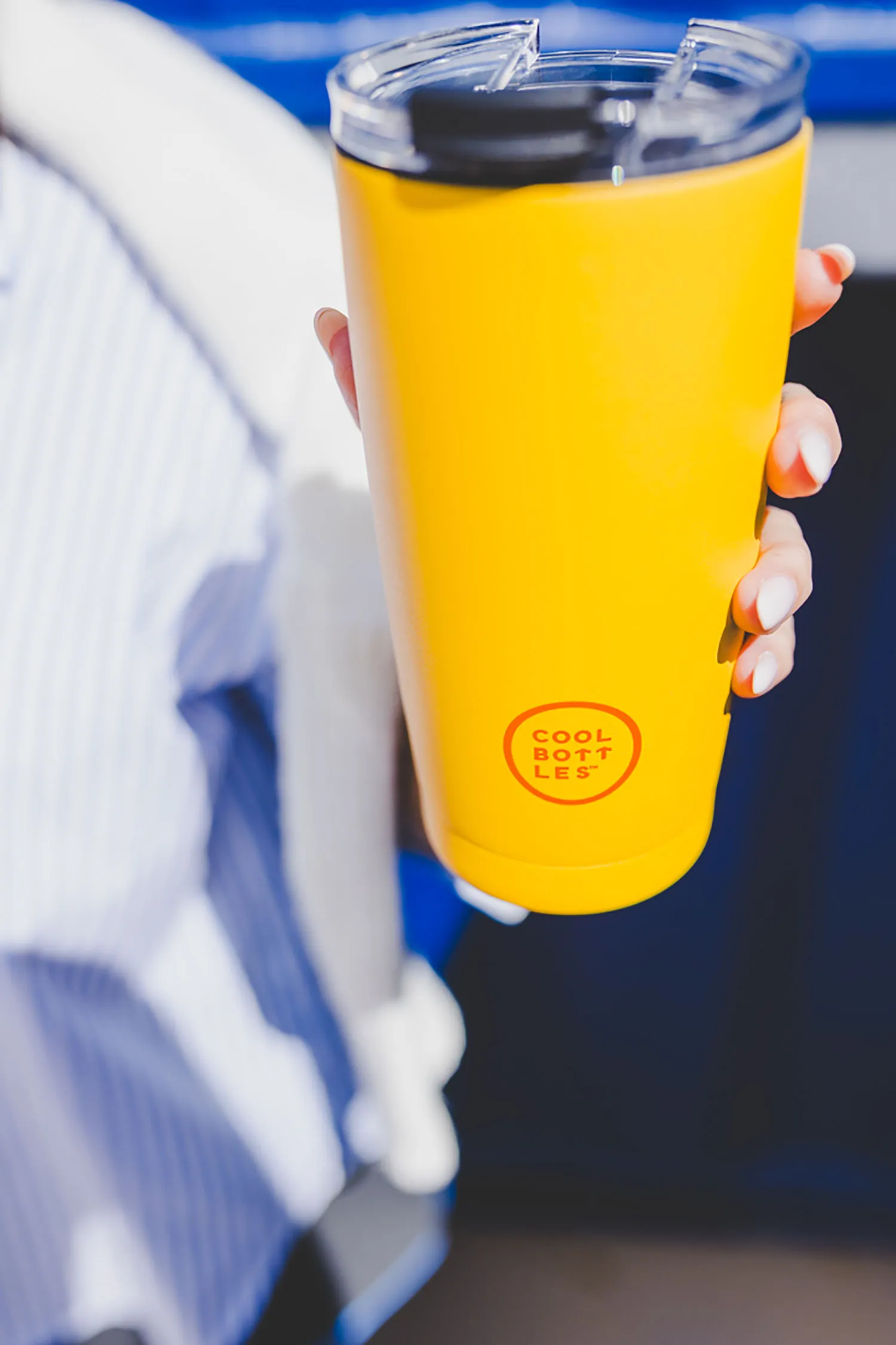 Термокружка Cool Bottles Tumbler Vivid Yellow 550 мл CBT55VIY