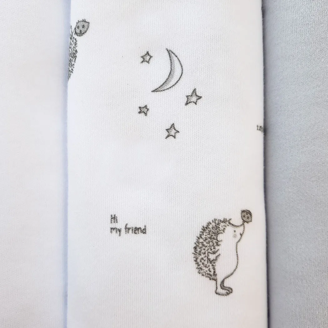 Комплект Lapsi № 6.1 пелёнки 3 шт, цвет белый/серый/с серым принтом