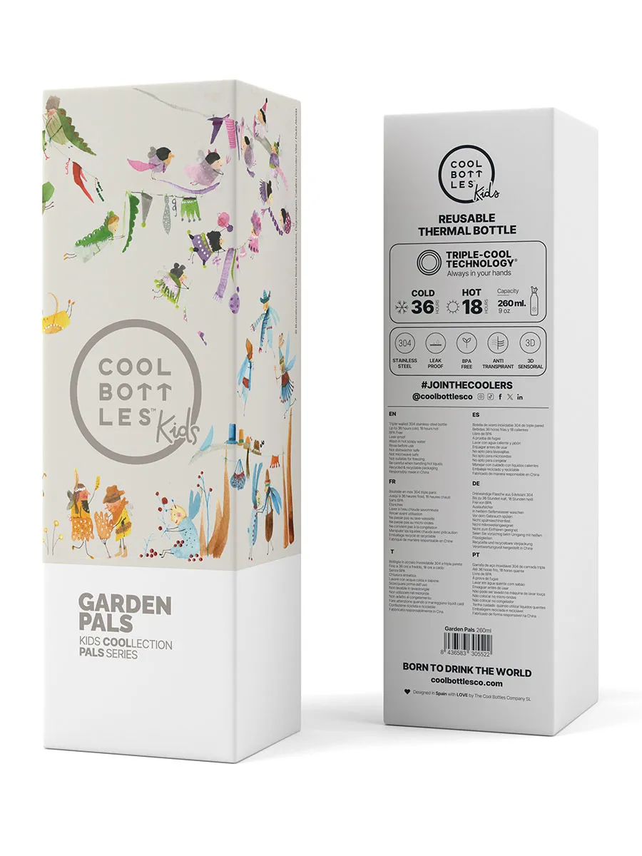 Термос-термобутылка Cool Bottles Kids серия Pals Garden Pals 260мл CBBK26GP. Изображение 4