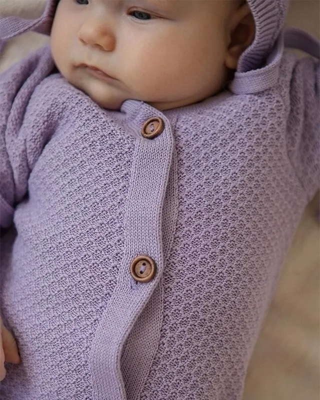 Комбинезон детский LoomKnits Лиловый хлопок