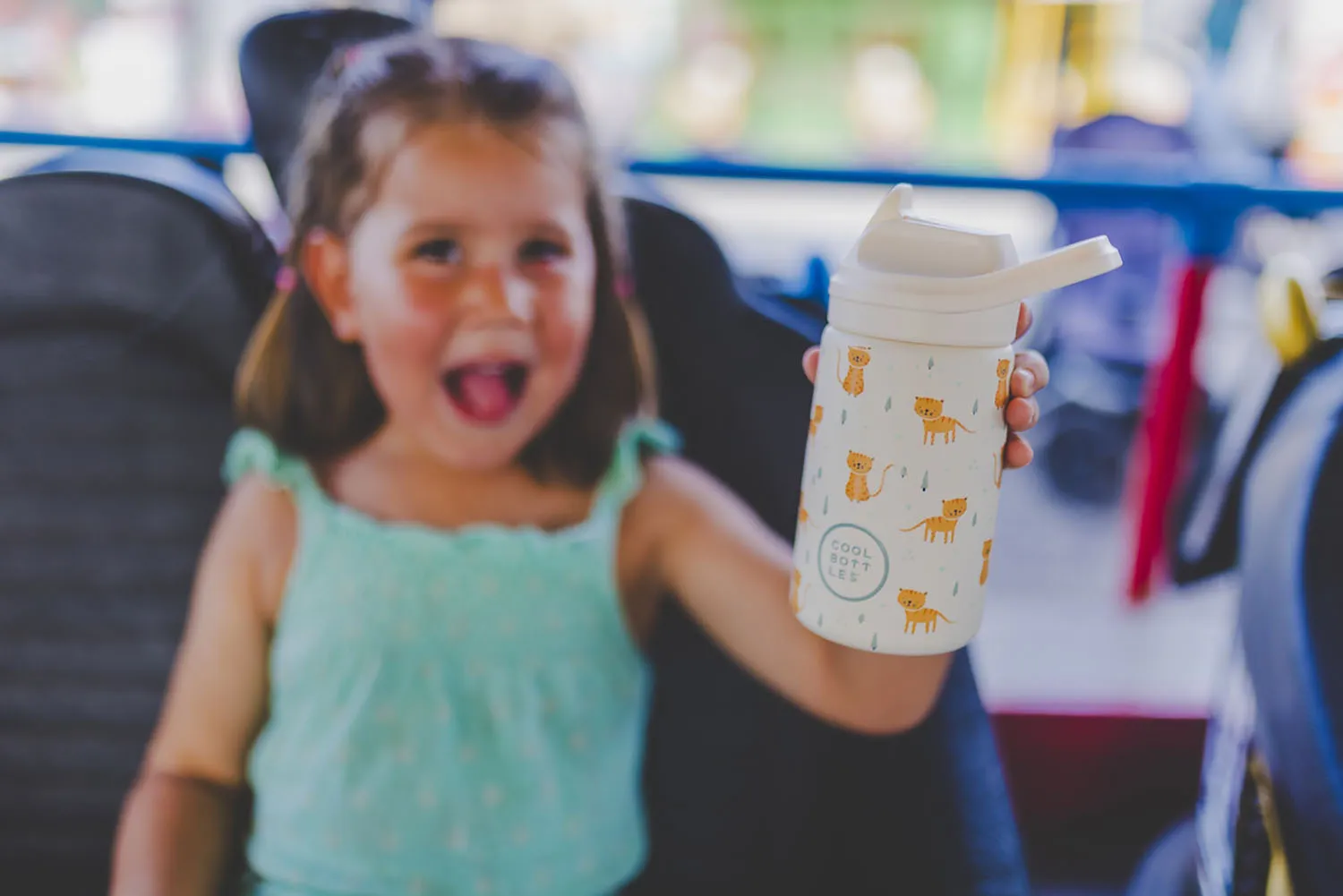 Крышка Cool Bottles Kiddie Cap с ёршиком и трубочкой