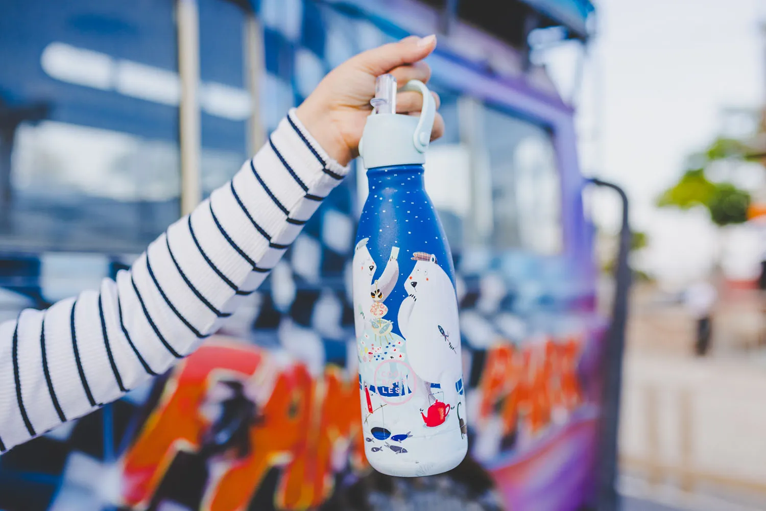 Термос–термобутылка Cool Bottles Kids серия Wonders Polar Bears 350 мл