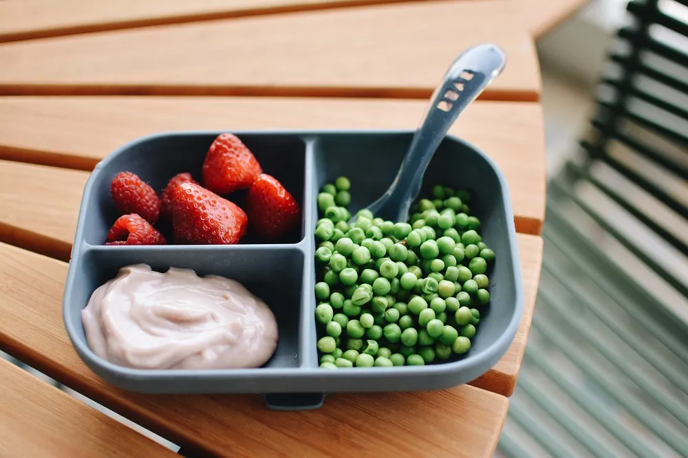 Тарелка Beaba Ass Comparti Sili из силикона