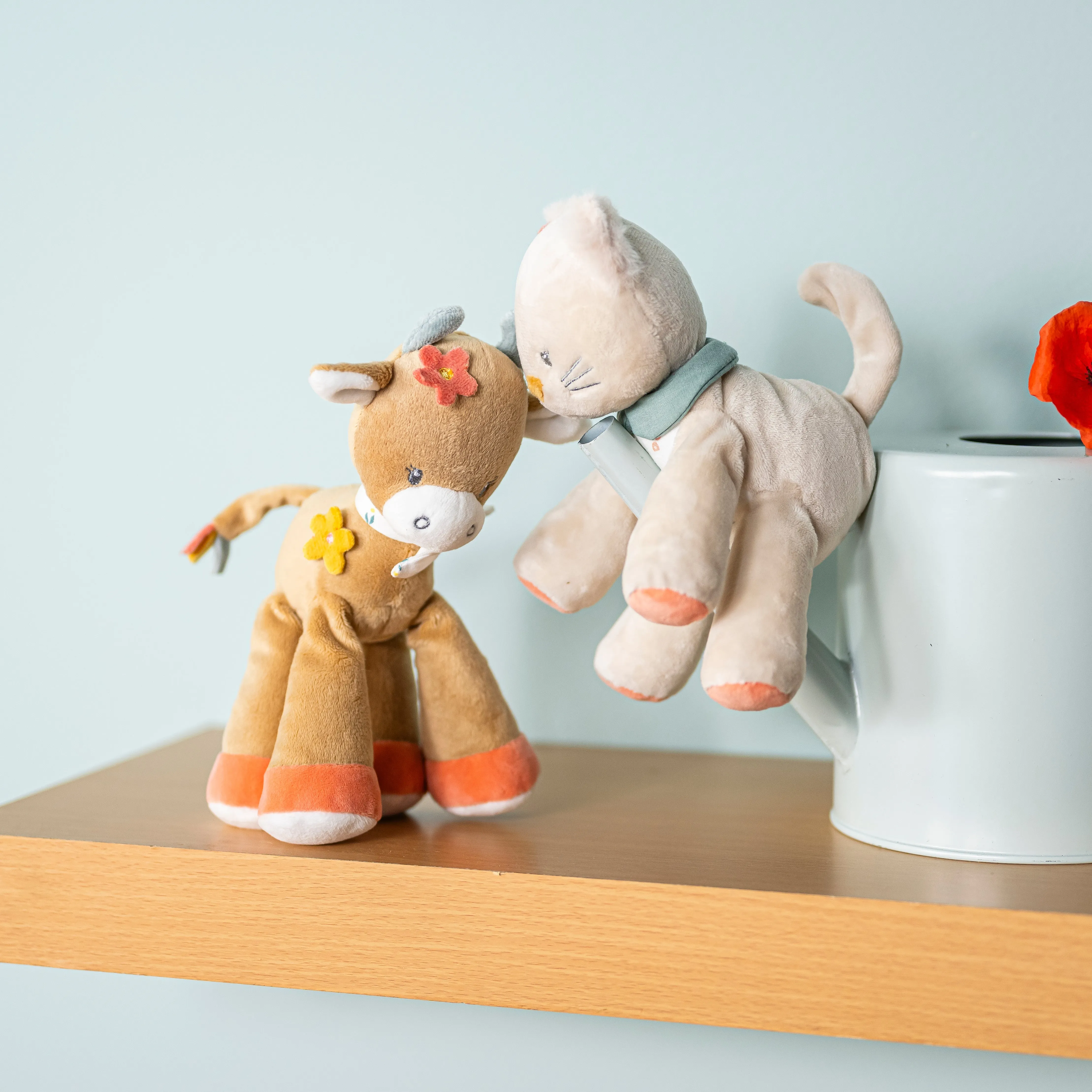 Игрушка мягкая Nattou Rattle MINI MILA ZOË LANA Кот 266031