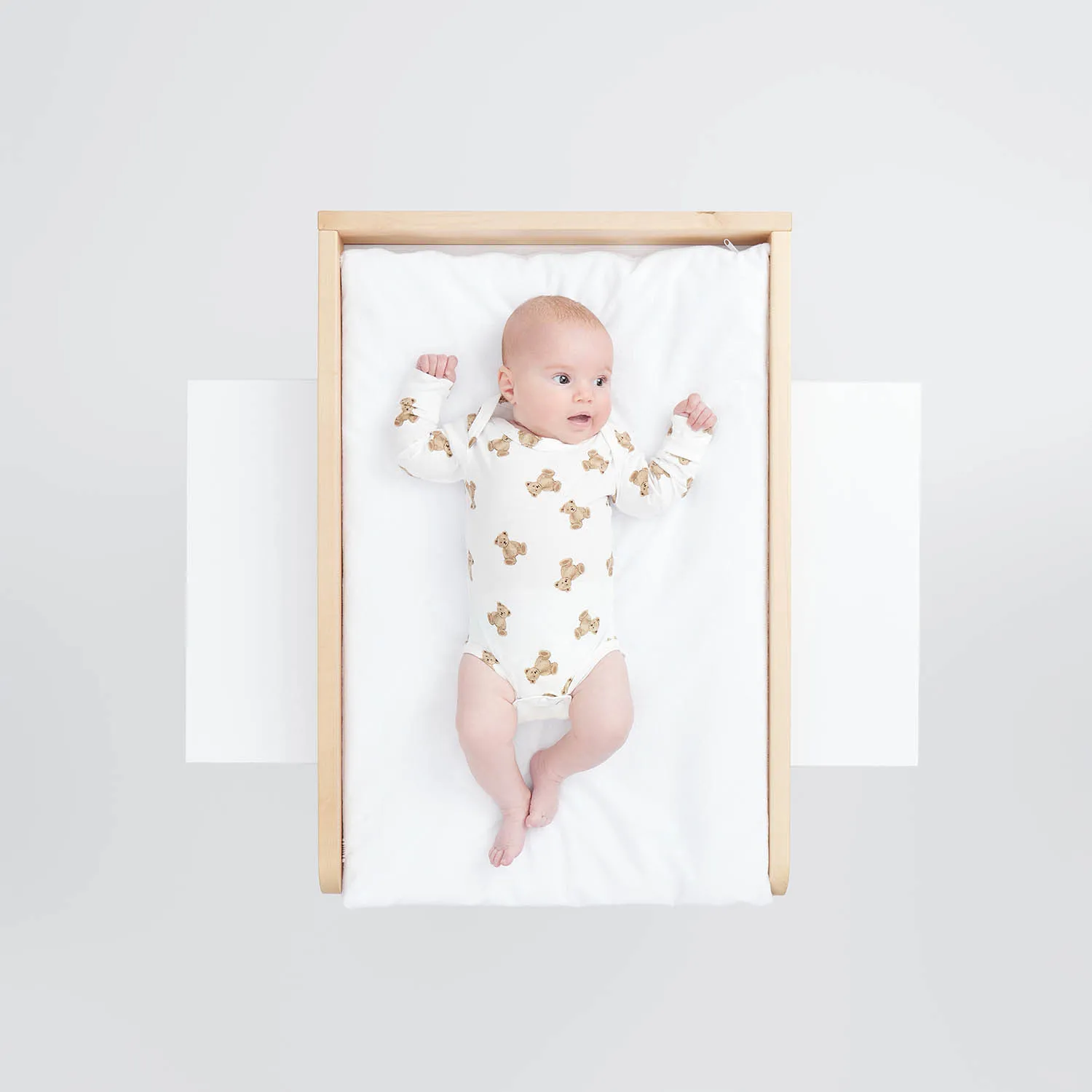 Матрас Happy Baby на пеленальный стол с чехлом на молнии, 50х73 см белый 95041