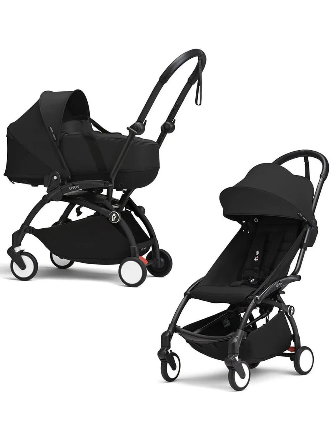Коляска 2 в 1 Stokke YOYO3 shell, черный, рама черная. Изображение 1