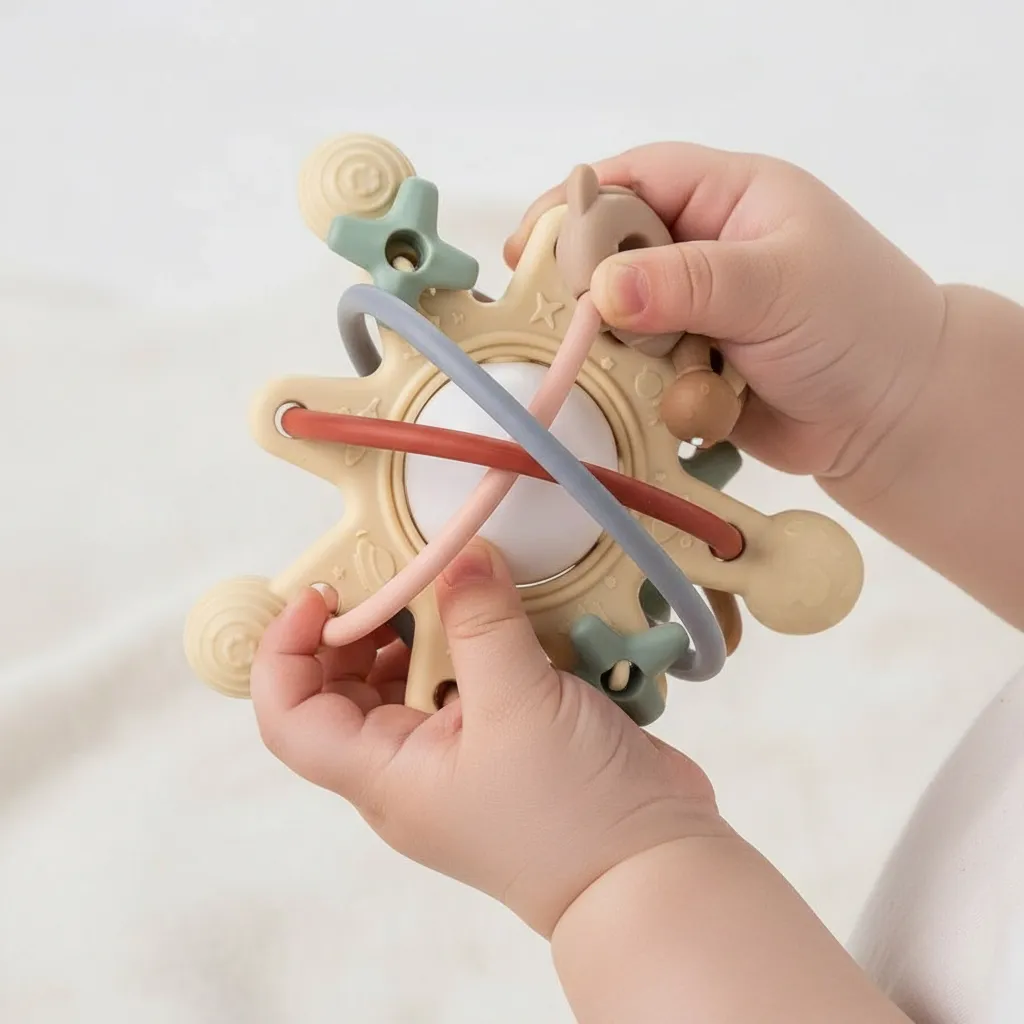 Прорезыватель Nattou Lapidou силикон Galaxy