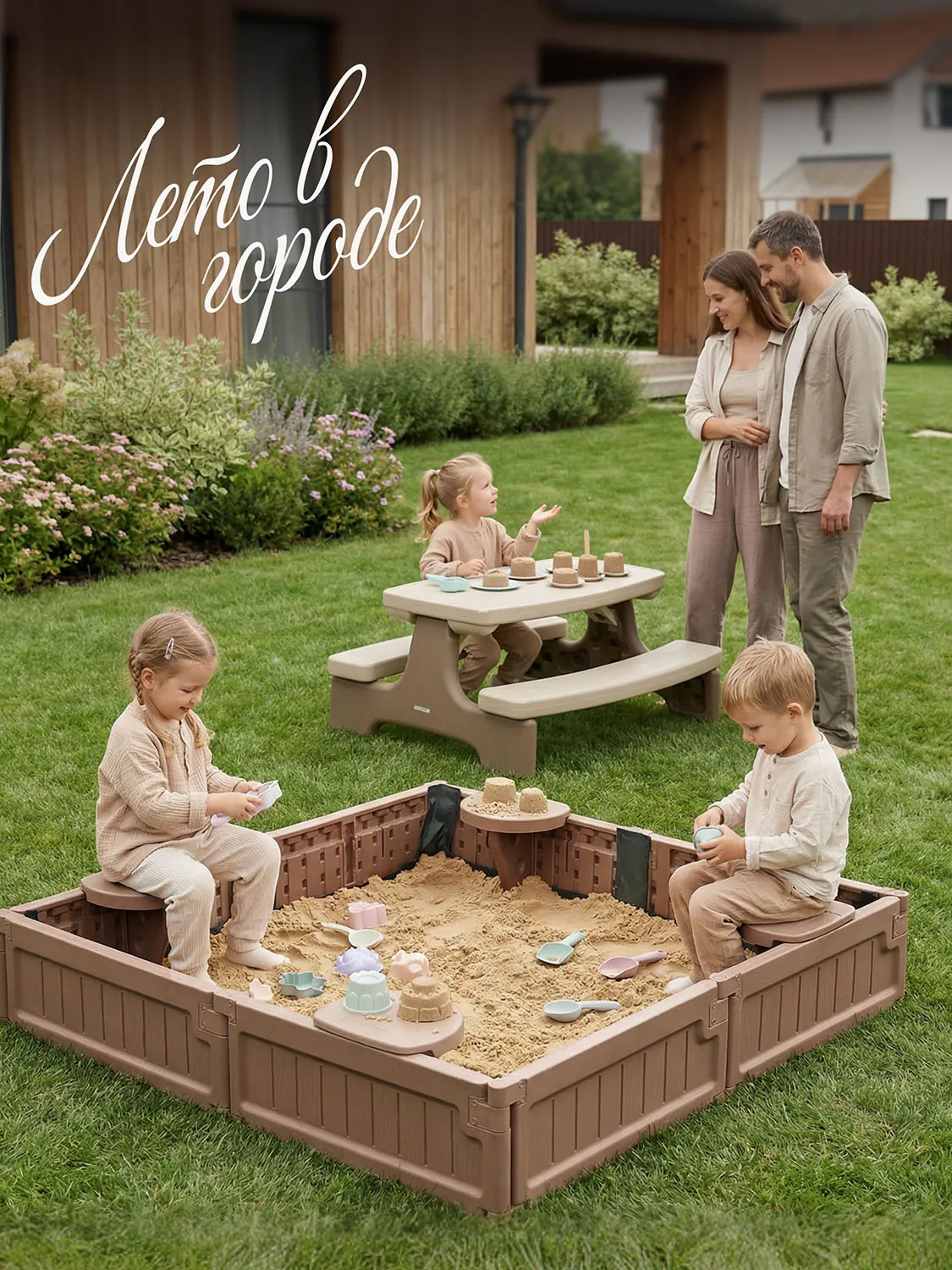 Песочница UNIX Kids квадратная Square 123