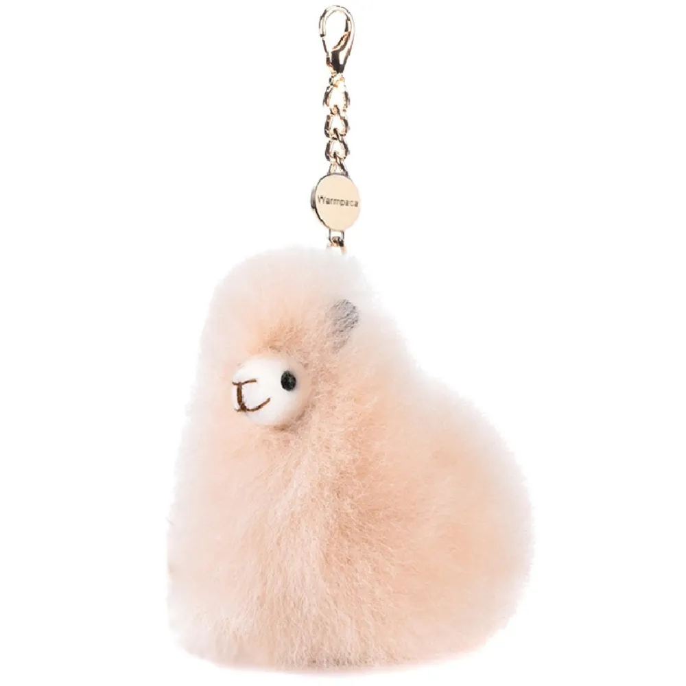 Подвеска-помпон ЛеРаРу альпачонок Ванильный пудинг 10 см