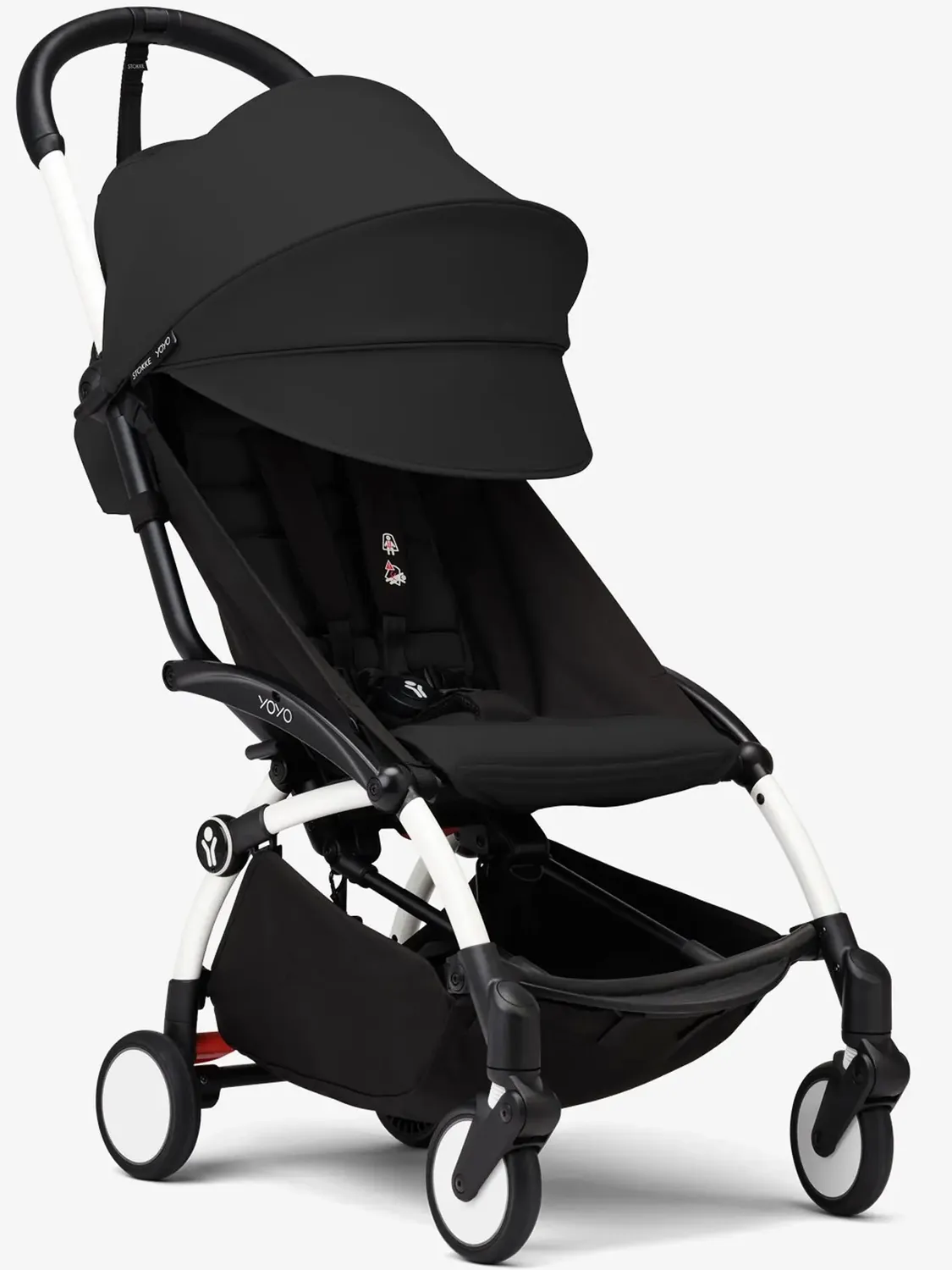 Коляска 2 в 1 Stokke YOYO3 shell, черный, рама белая. Изображение 11