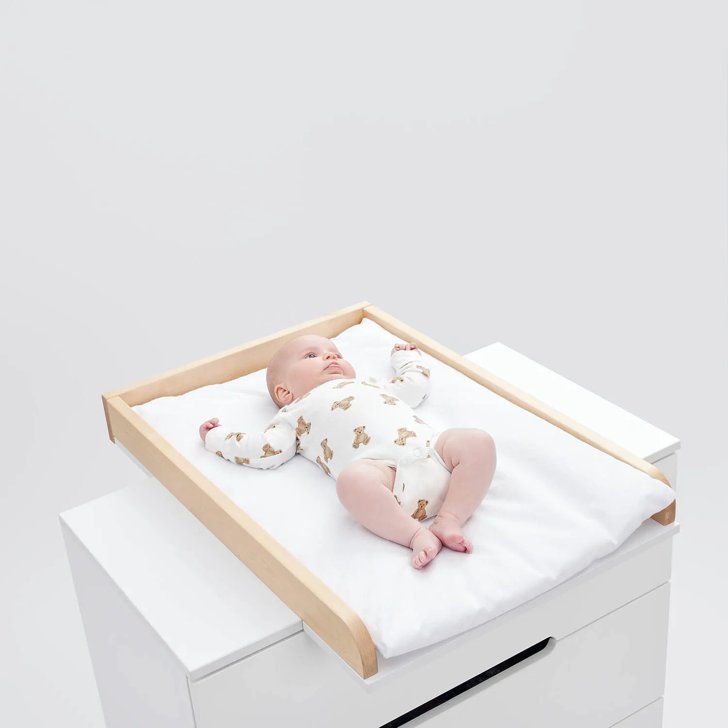 Матрас Happy Baby на пеленальный стол с чехлом на молнии, 50х73 см белый 95041