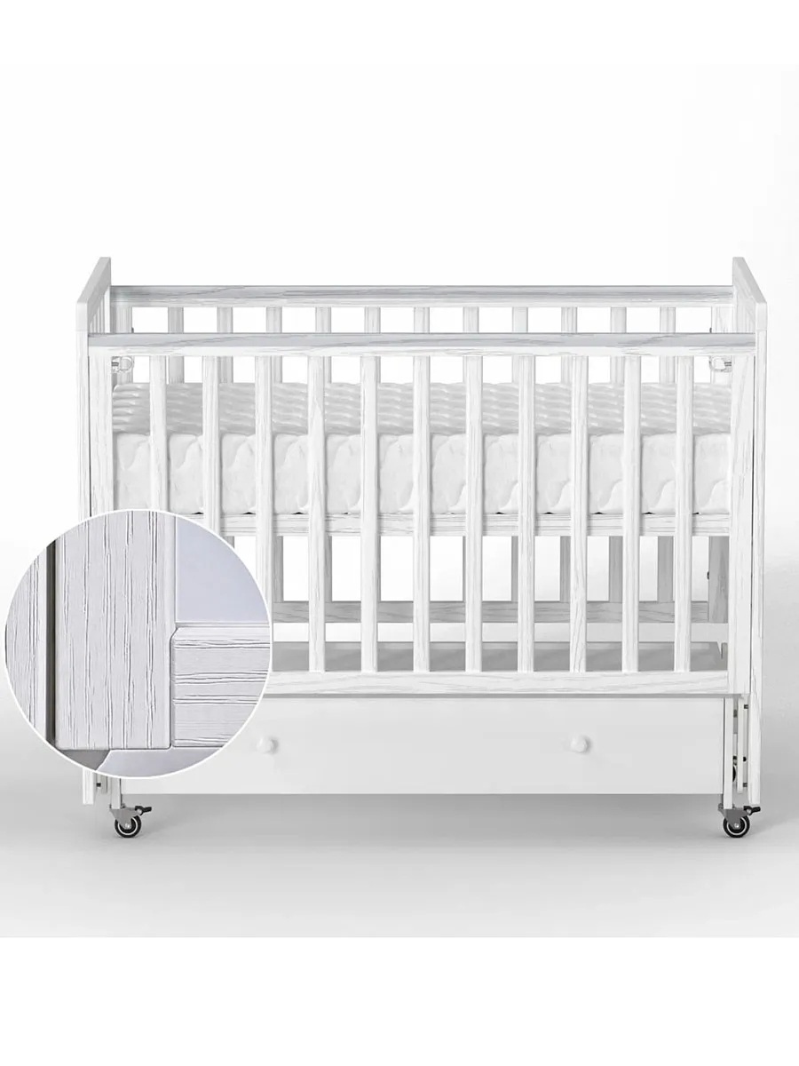 Кровать ANTEMI Classic Sleep Premium 120х60 с ящиком-маятником