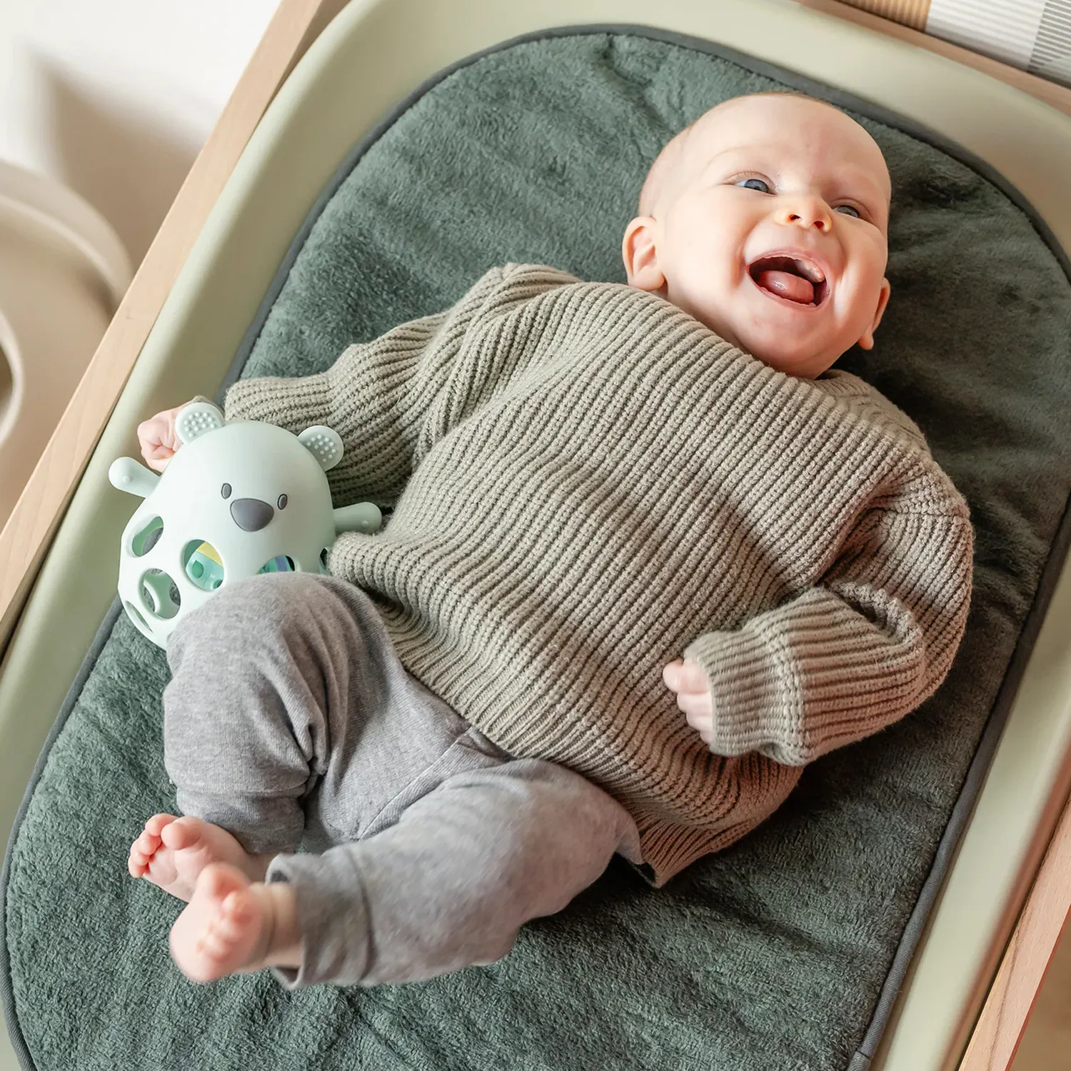 Прорезыватель Nattou Lapidou силикон Мишка и Шар